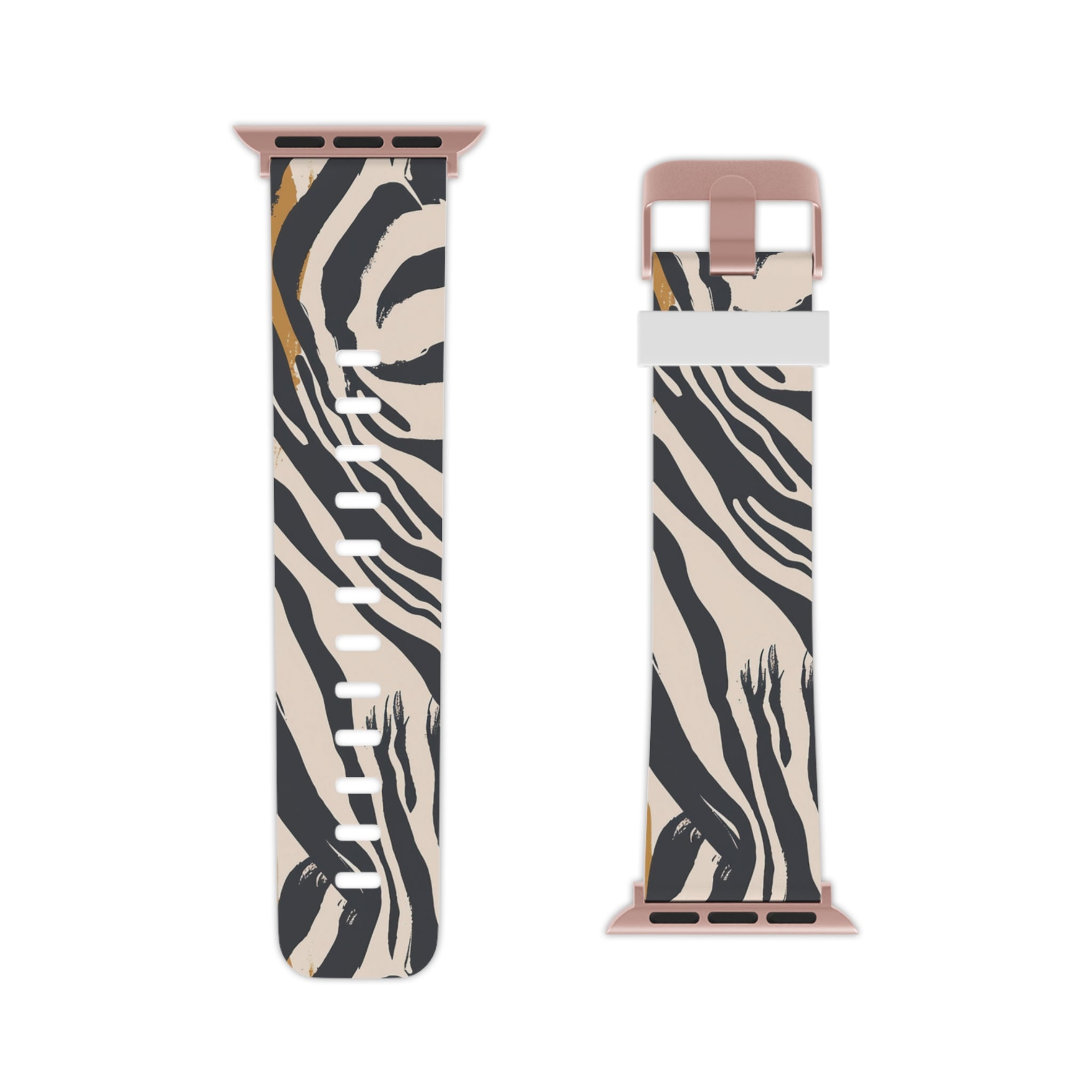 Beige Zebra Jungle Flats Watch Band for Apple Watch, Artsulli - Art is Long, Life is Short, Accessories, , , , , , , 