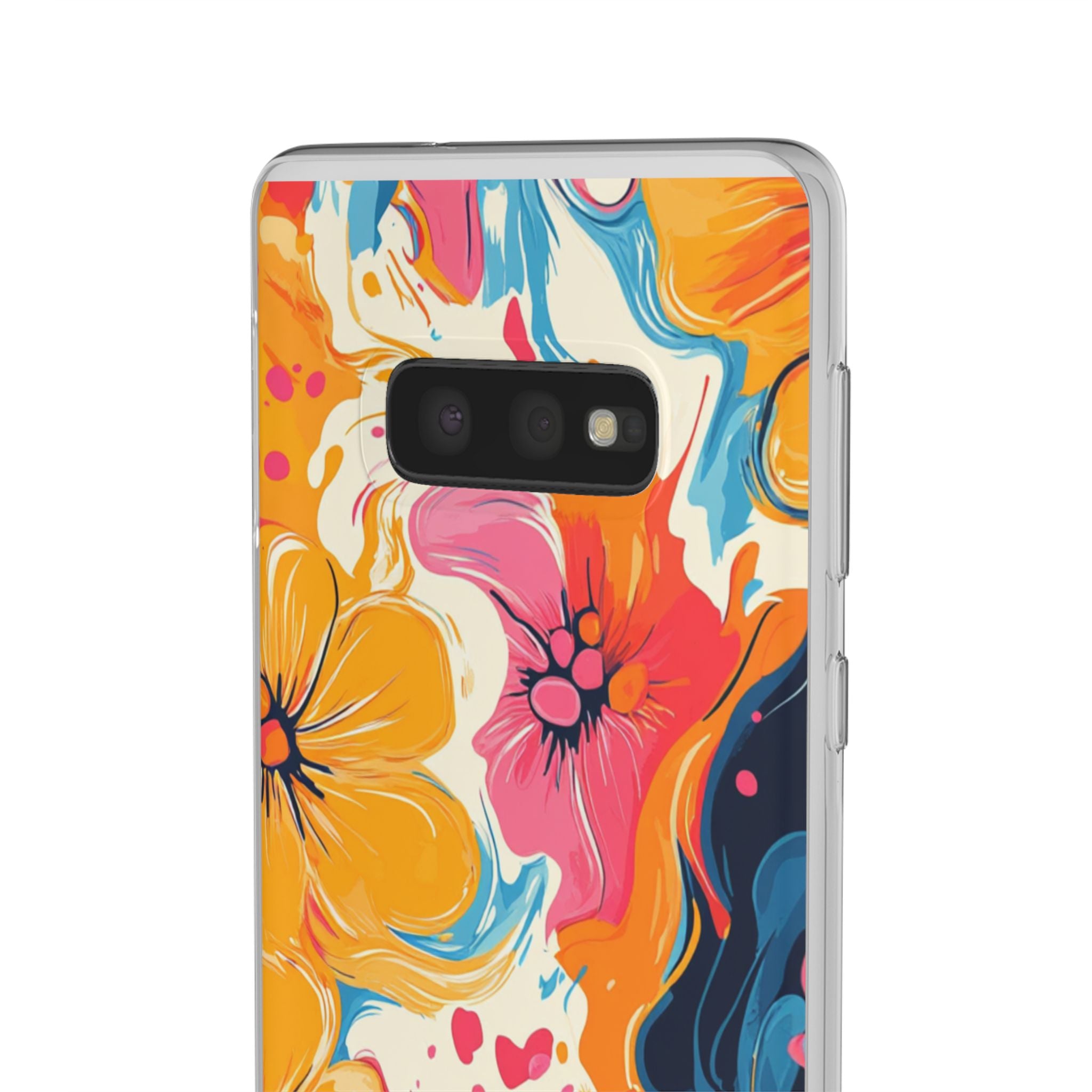 Vibrant Abstract Floral Flexi Case, Artsulli - Art is Long, Life is Short, Phone Case, , , , , , , 