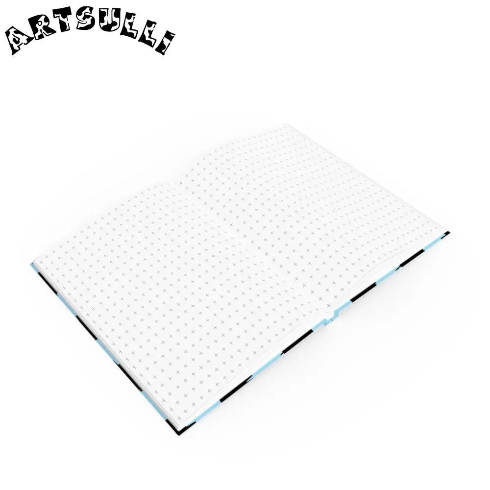 JAKKOUTTHEBXX Checkerboard Black and Blue Hard Backed Journal