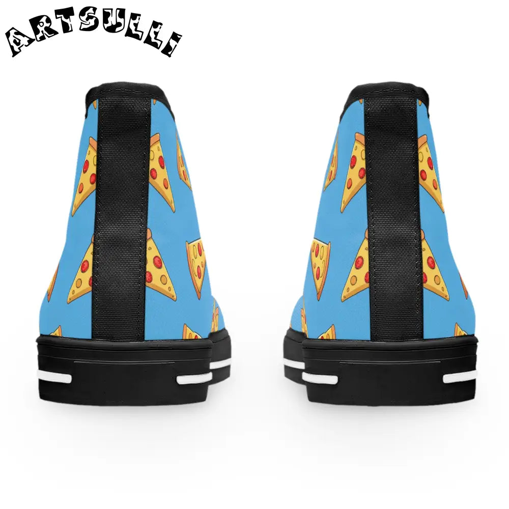 JAKKOUTTHEBXX Blue Pizza Dreamscape Women’s High Top Sneakers