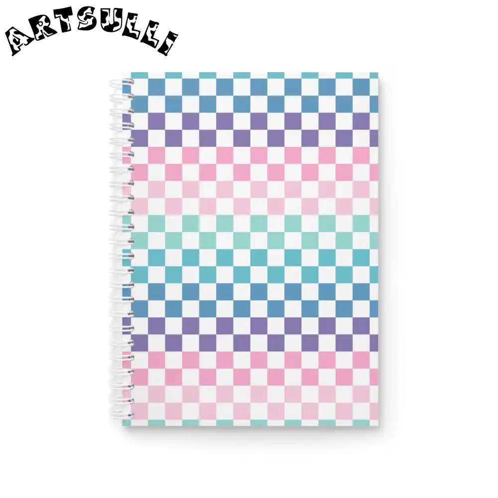JAKKOUTTHEBXX Vaporwave Rainbow Checkerboard Multi-Color Spiral
