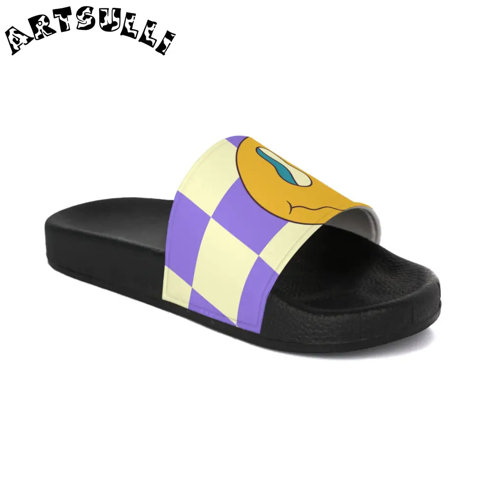 JAKKOUTTHEBXX Trippy Flower Power Motifs Men’s Slide Sandals