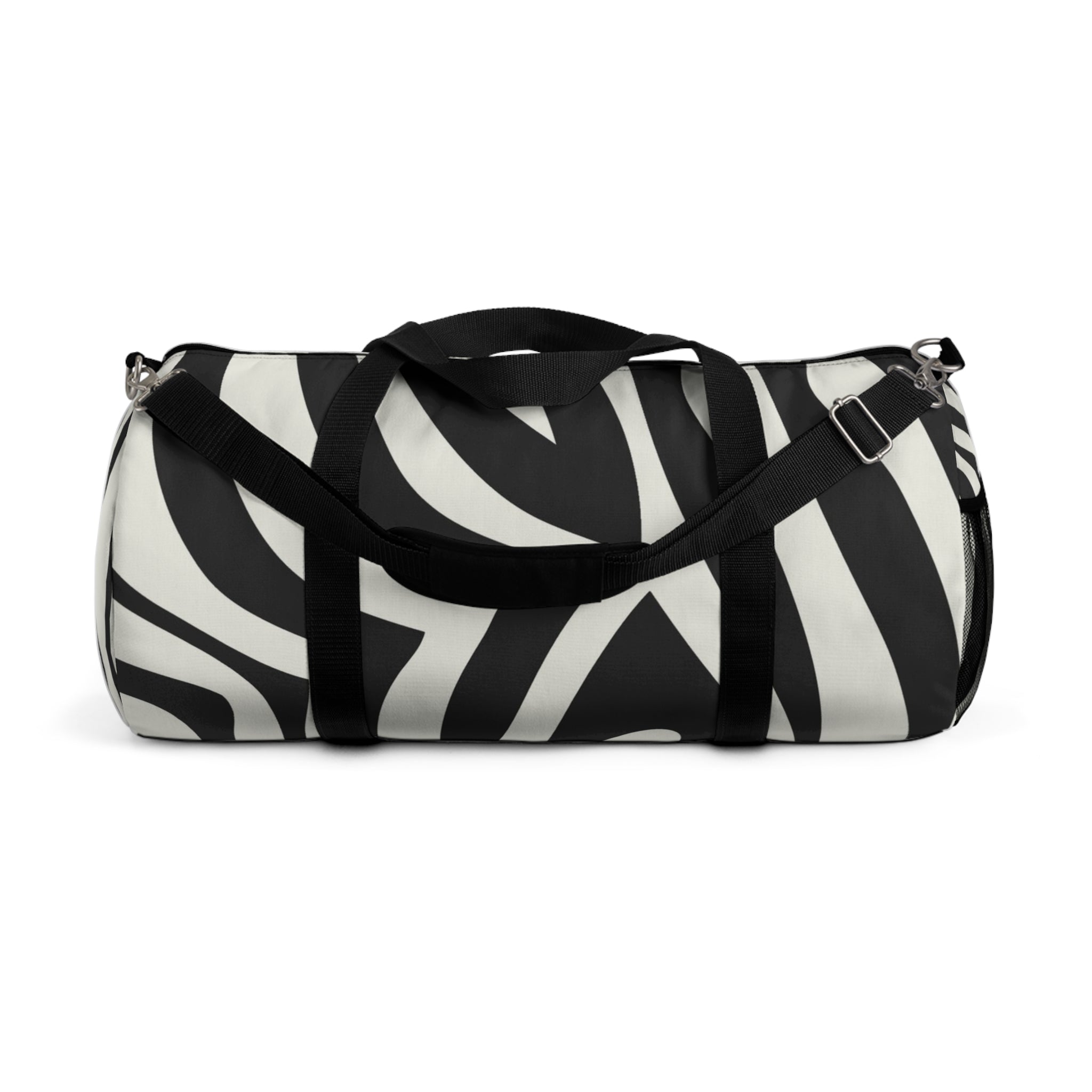 Melting Zebra Stripes Black and White Duffel Bag, Artsulli - Art is Long, Life is Short, Bags, Size, Large, , , , , 68869495636648