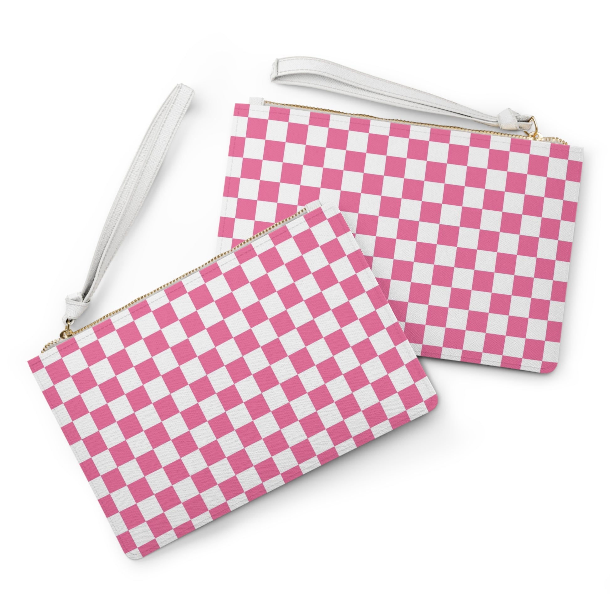 Yuyushiki Pink Check Clutch Bag, Artsulli - Art is Long, Life is Short, Bags, , , , , , , 