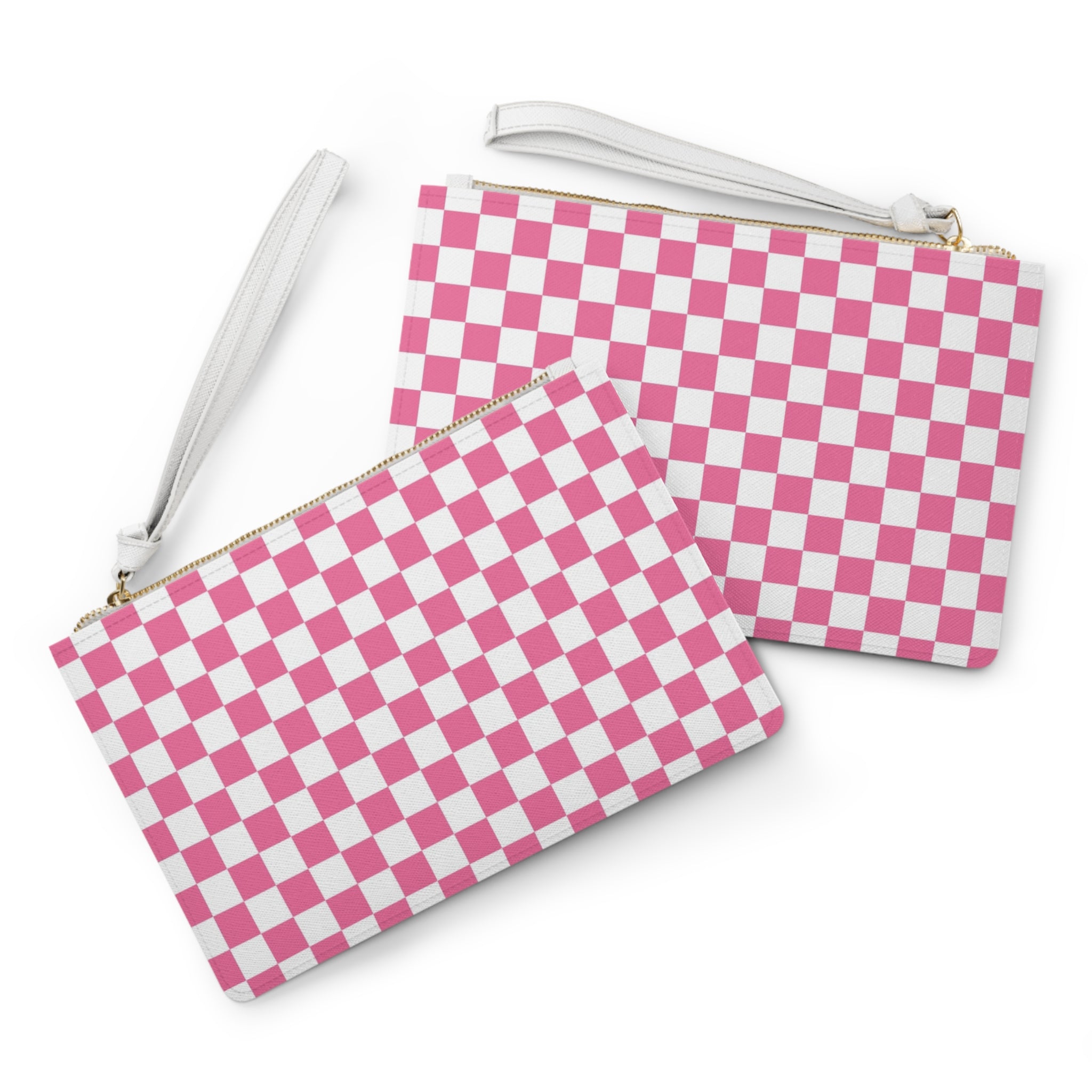 Yuyushiki Pink Check Clutch Bag, Artsulli - Art is Long, Life is Short, Bags, , , , , , , 