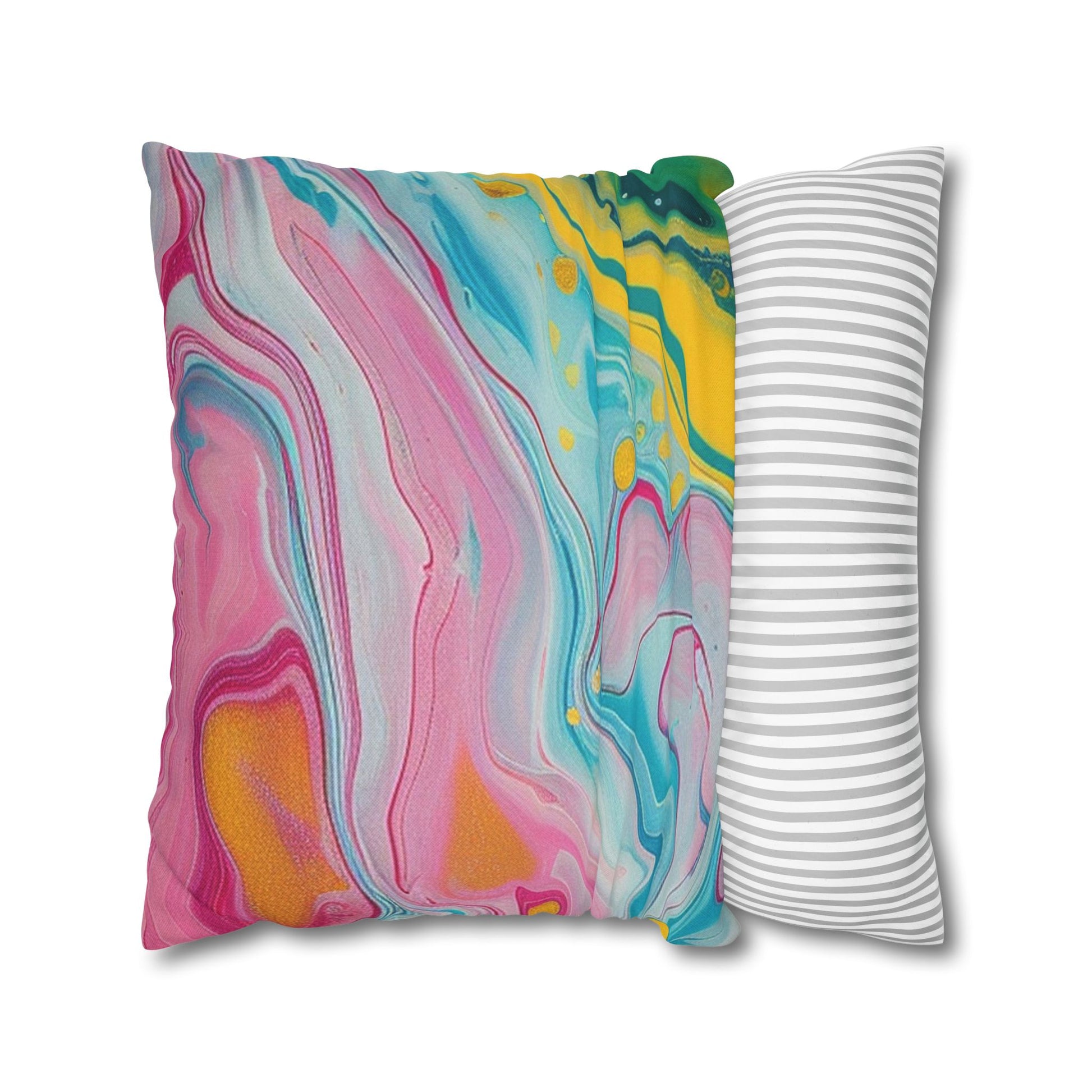 Spun Polyester Square Pillowcase, Artsulli - Art is Long, Life is Short, Home Decor, , , , , , , 