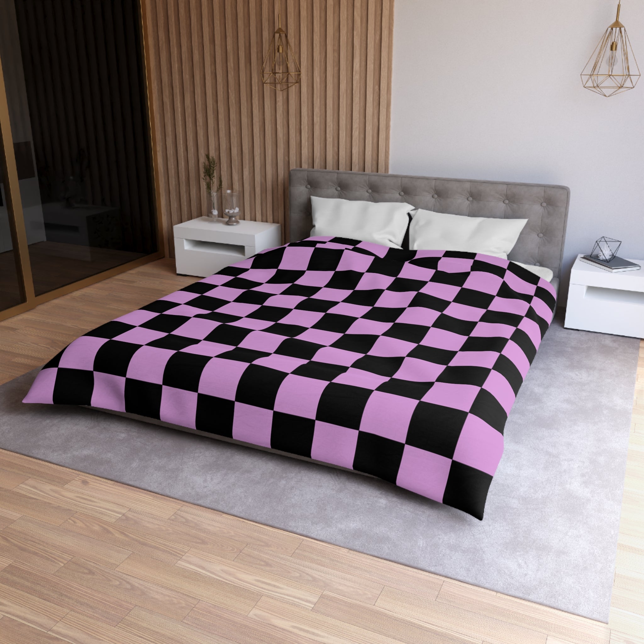 Pixel Punk Vision Microfiber Duvet Cover, Artsulli - Art is Long, Life is Short, Home Decor, , , , , , , 