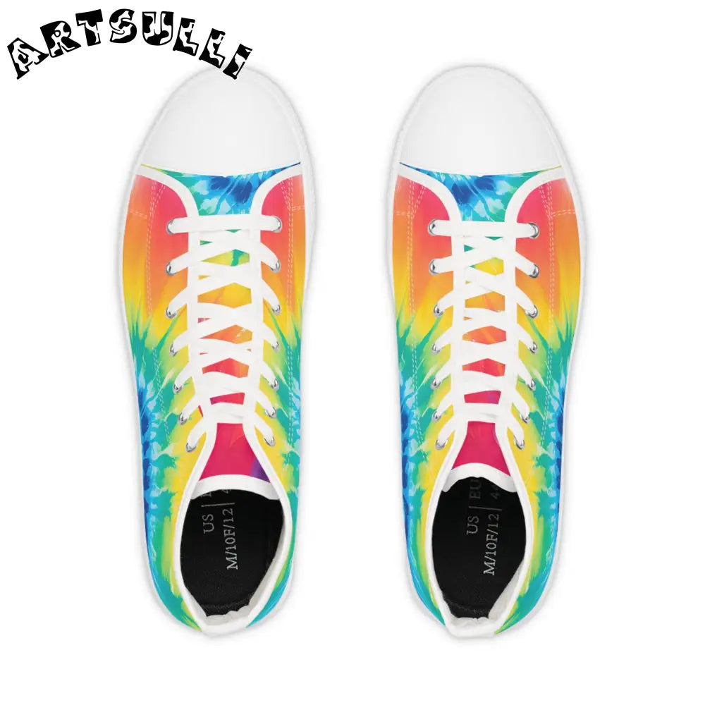 JAKKOUTTHEBXX Tie-Dye High-Top Canvas Sneakers 2025