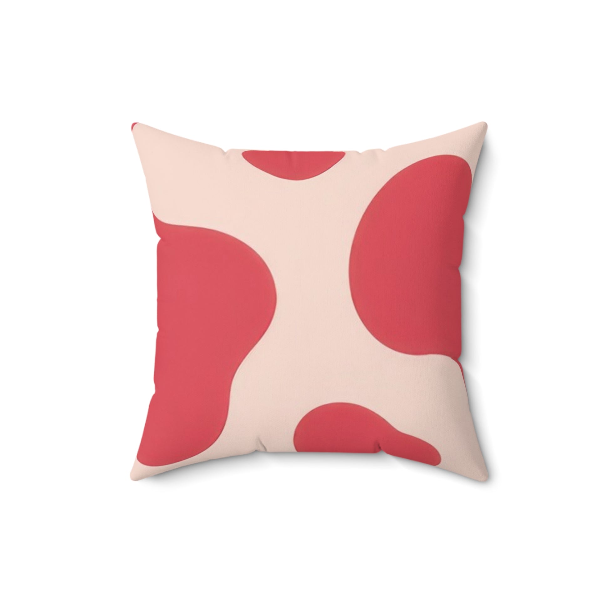 Red Jungle Cow Spun Polyester Square Pillow, Artsulli - Art is Long, Life is Short, Home Decor, , , , , , , 