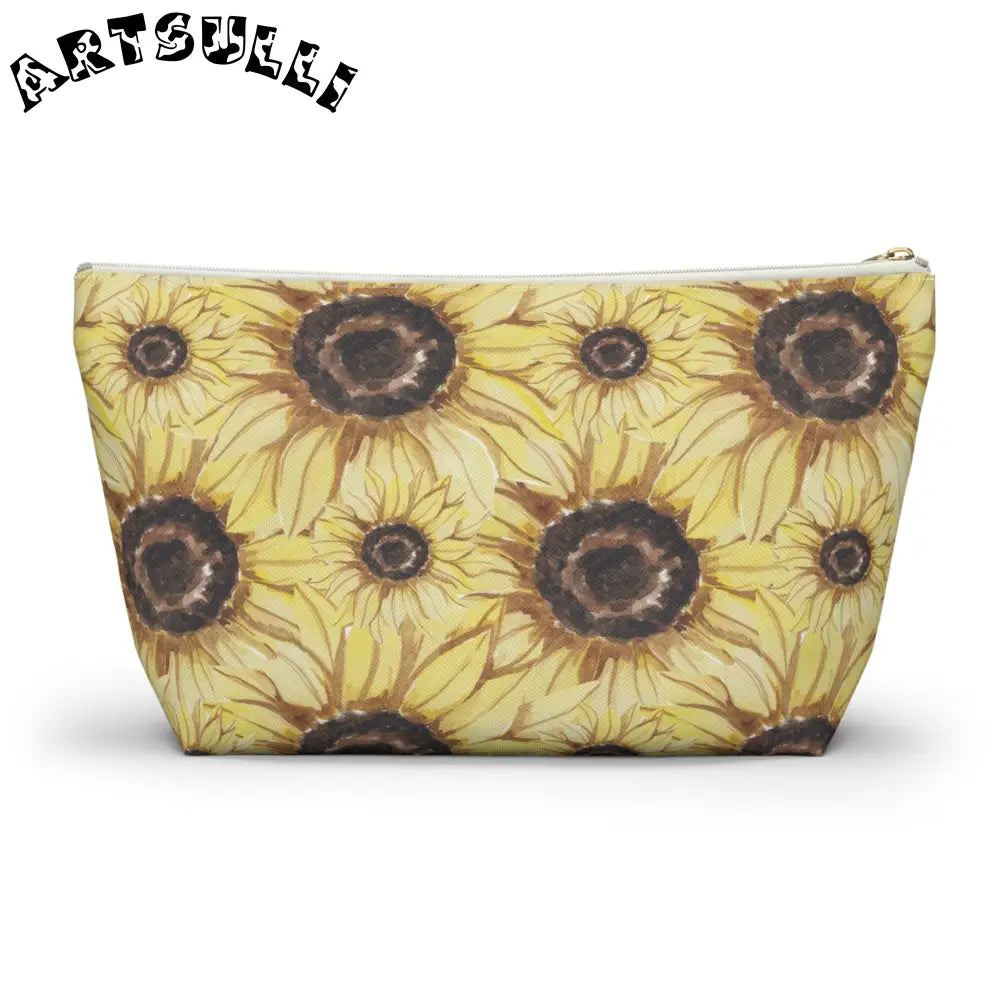 JAKKOUTTHEBXX Retro Anime Sunflower Accessory Pouch w T-bottom