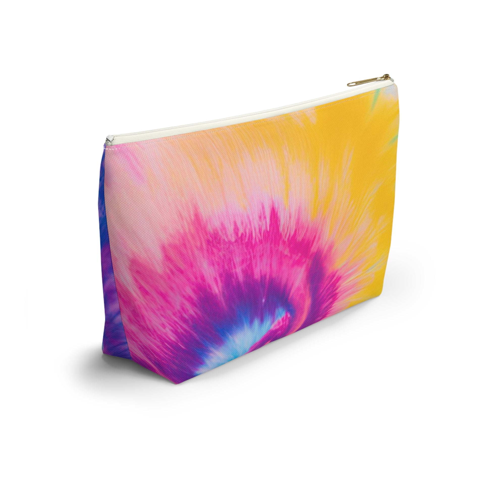 Psychedelic Tie Dye Accessory Pouch w T-bottom, Artsulli - Art is Long, Life is Short, Bags, , , , , , , 