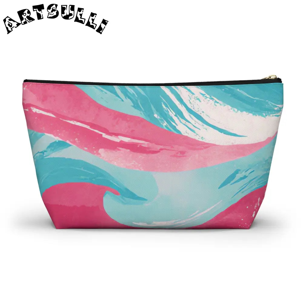 JAKKOUTTHEBXX The Great Pastelwave Pink and Blue Accessory Pouch w