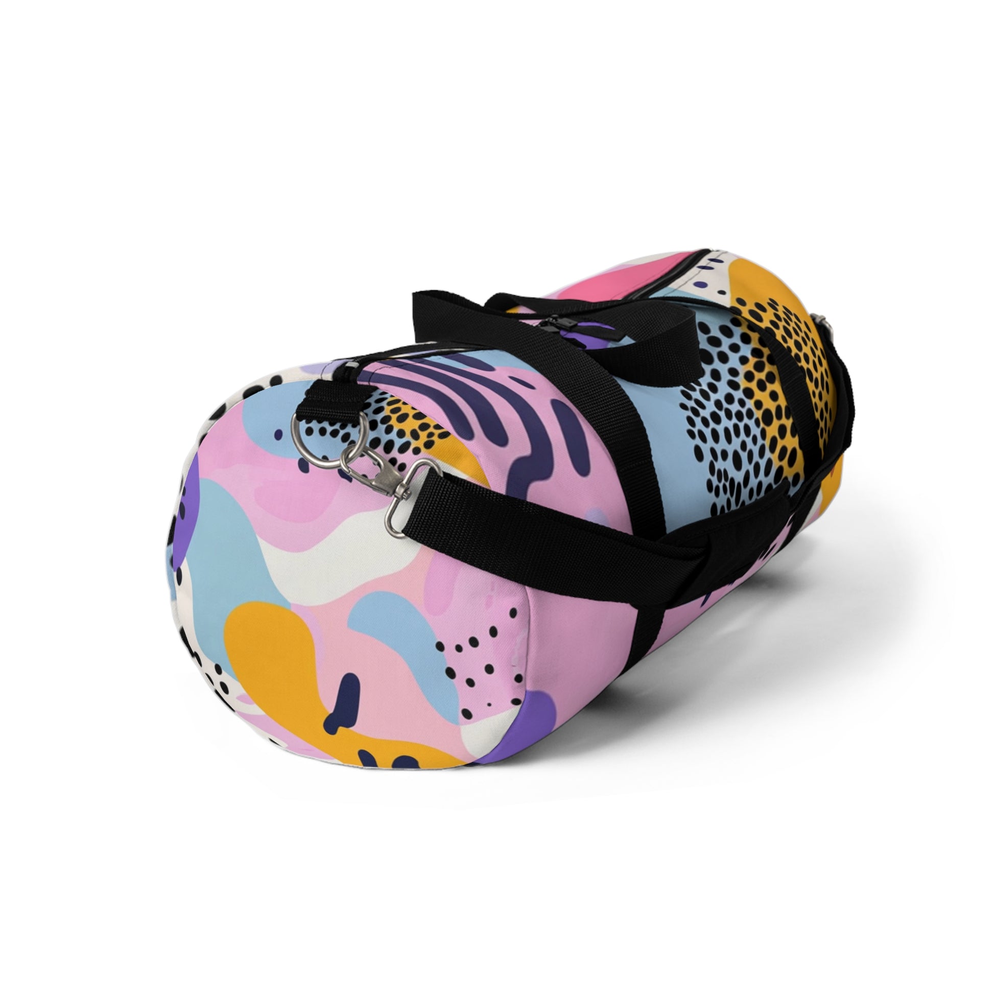 Colorful Abstract Dots and Shapes Duffel Bag, Artsulli - Art is Long, Life is Short, Bags, , , , , , , 