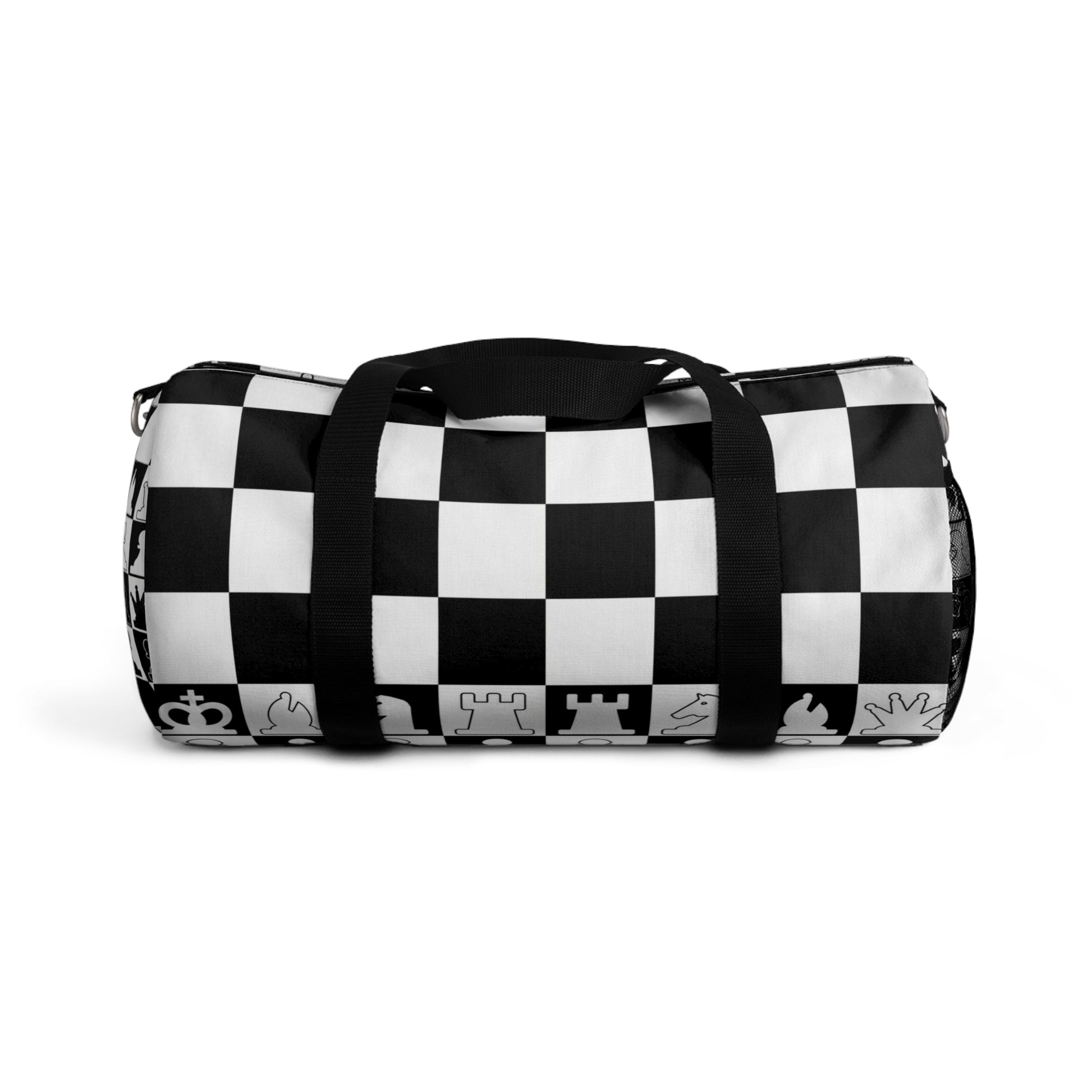 Chessboard White and Black Duffel Bag, Artsulli - Art is Long, Life is Short, Bags, Size, Small, , , , , 30024620880642306785