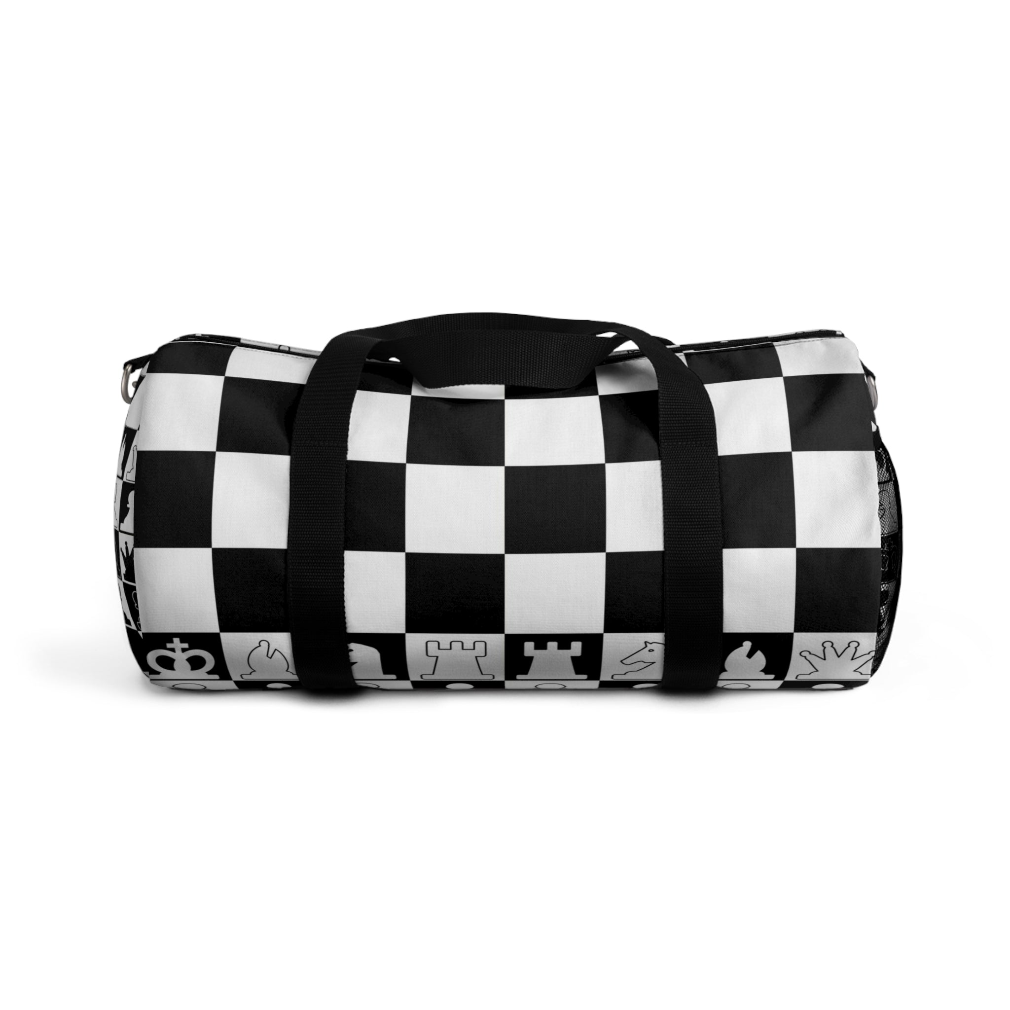 Chessboard White and Black Duffel Bag, Artsulli - Art is Long, Life is Short, Bags, Size, Small, , , , , 30024620880642306785