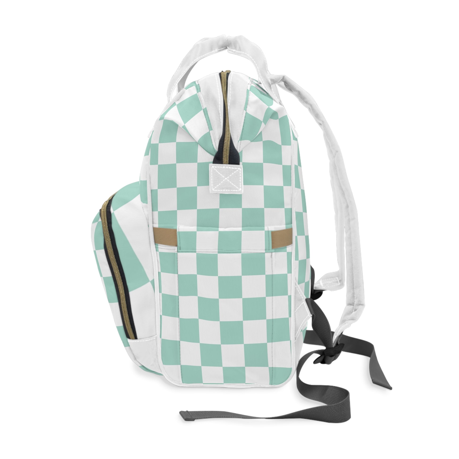 Chessboard Multifunctional Diaper Backpack, Artsulli - Art is Long, Life is Short, Bags, , , , , , , 