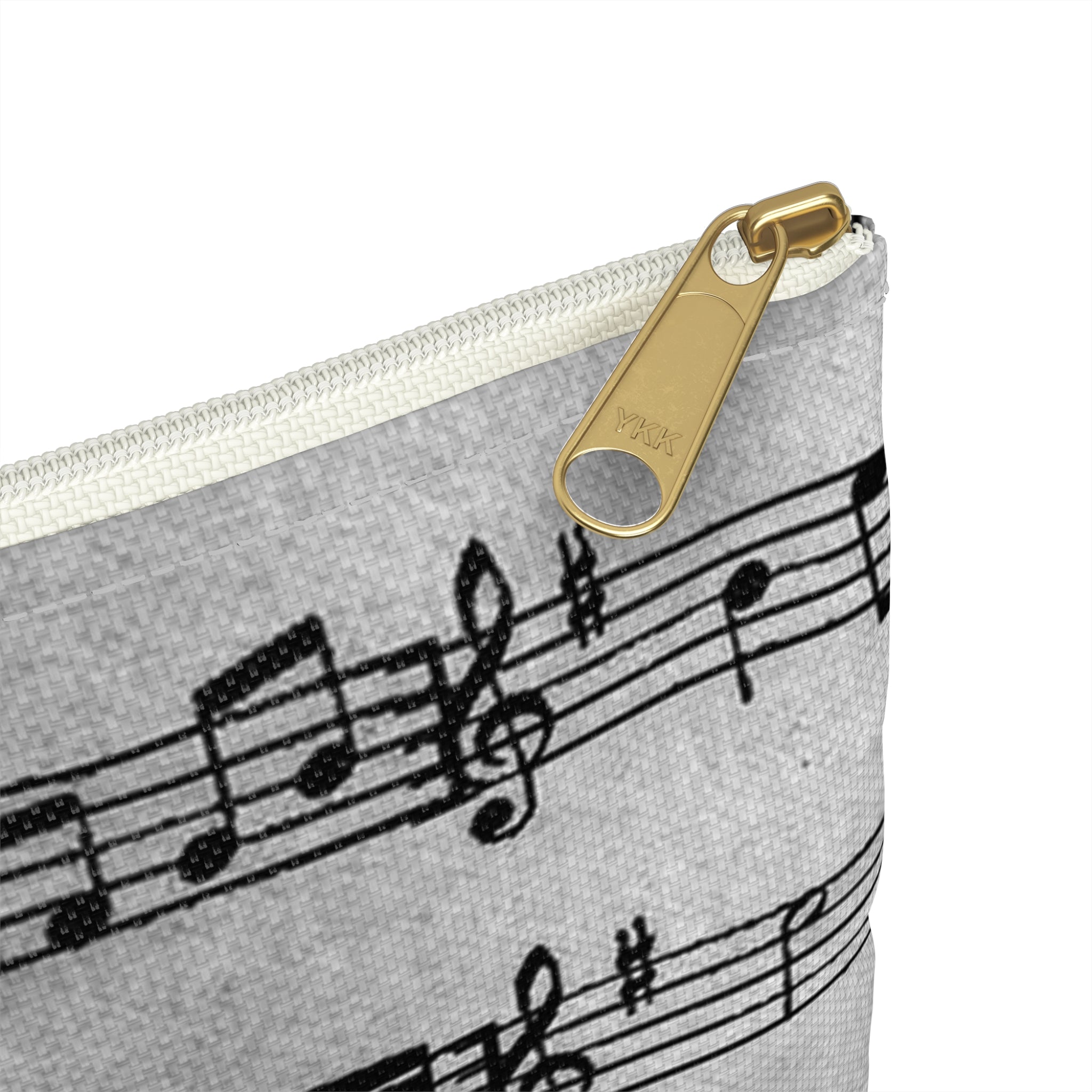 Drip Spill Type Beat Sheet Music Black Accessory Pouch, Artsulli - Art is Long, Life is Short, Bags, , , , , , , 