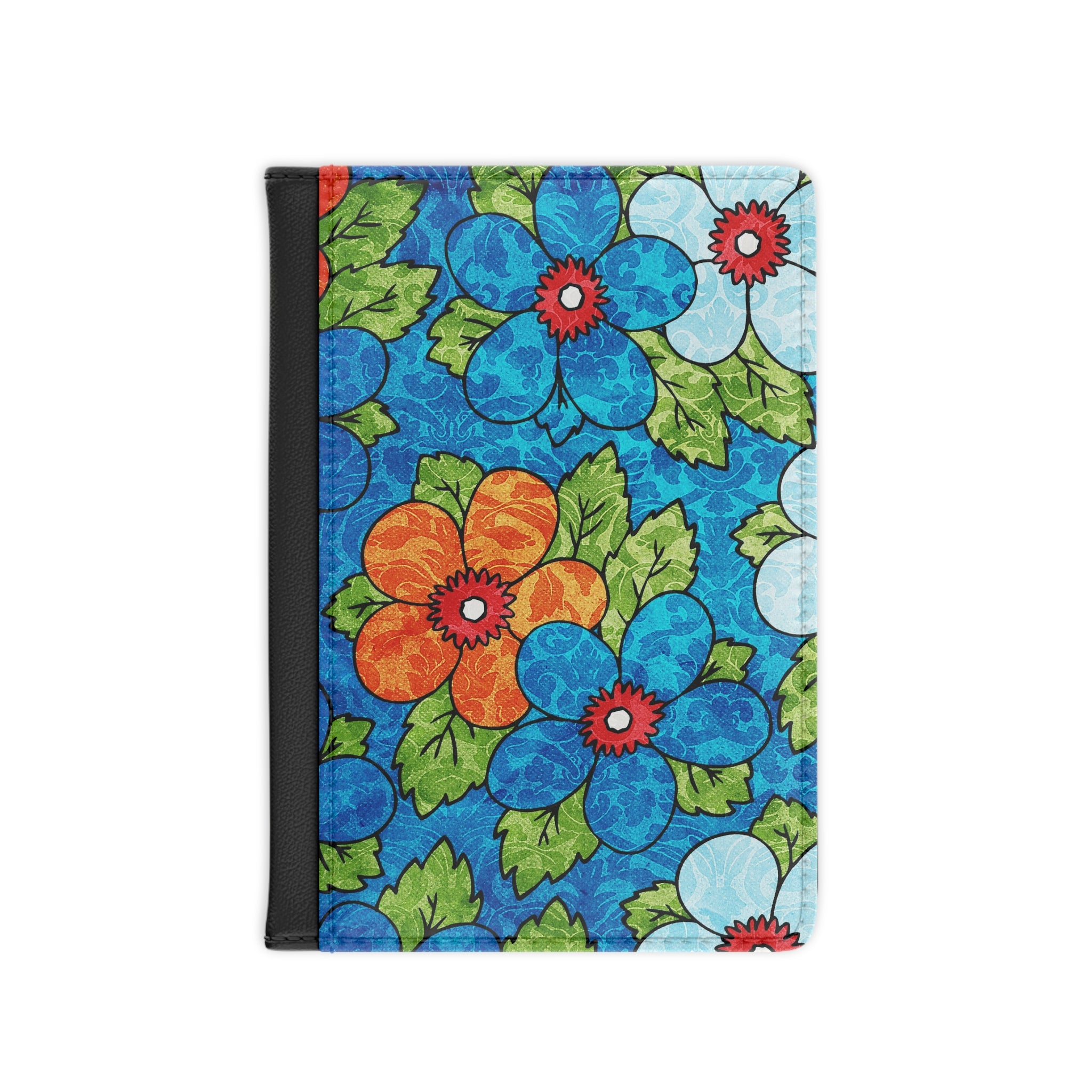 Blue Orange Groovy Passport Cover, Artsulli - Art is Long, Life is Short, Accessories, Size, 3.9" x 5.8", Color, Black, , , 31102193857852114310