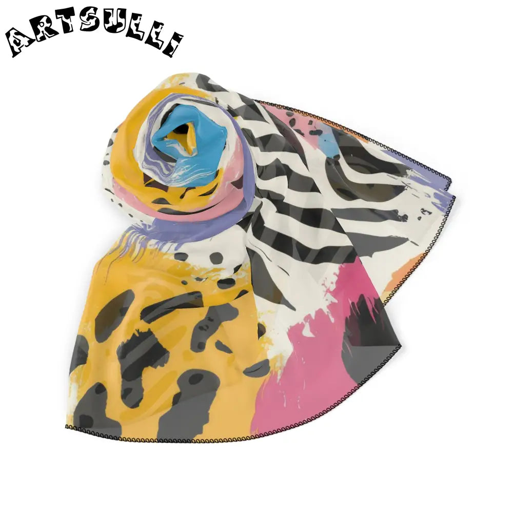 JAKKOUTTHEBXX Animal Print x Paint Brush Strokes Multi-Color II Poly