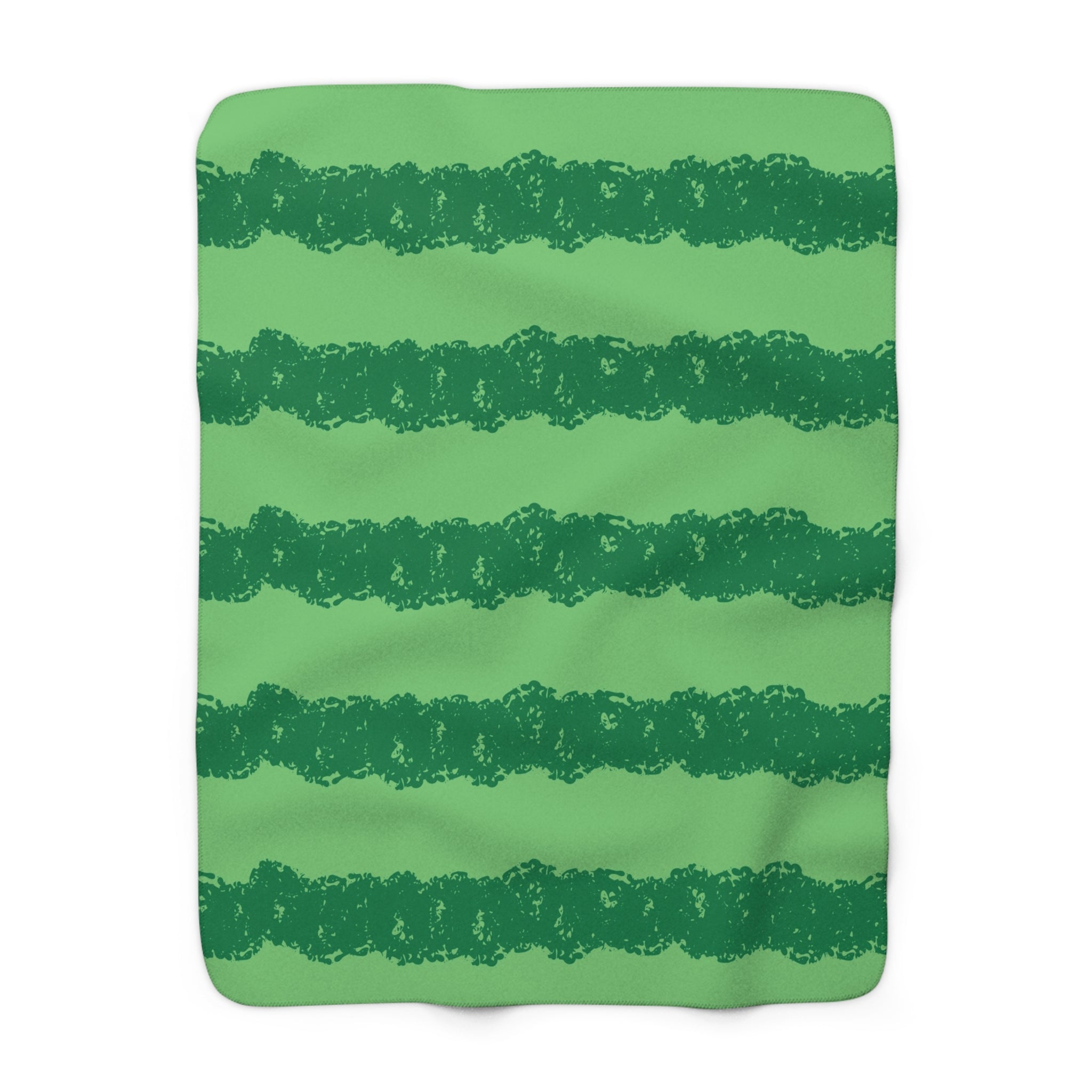 Watermelon Green Sherpa Fleece Blanket, Artsulli - Art is Long, Life is Short, Home Decor, Size, 50" × 60", , , , , 15652246737992