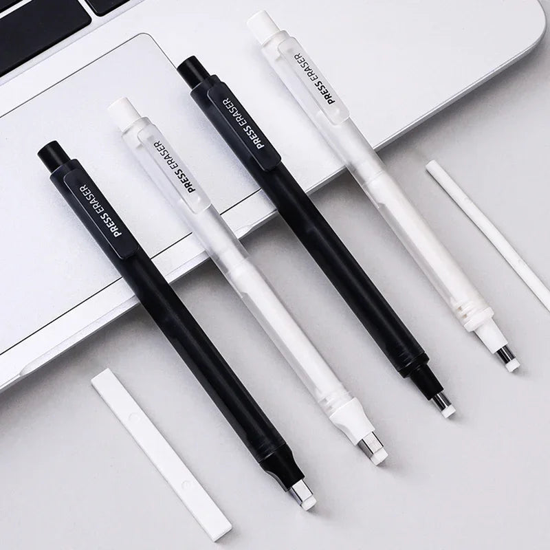 Buy The Best By Artsulli - Art is Long Life Short - Eraser Mechanical Rubber Refillable Pen Sketch Drawing Press Retractable Pencil