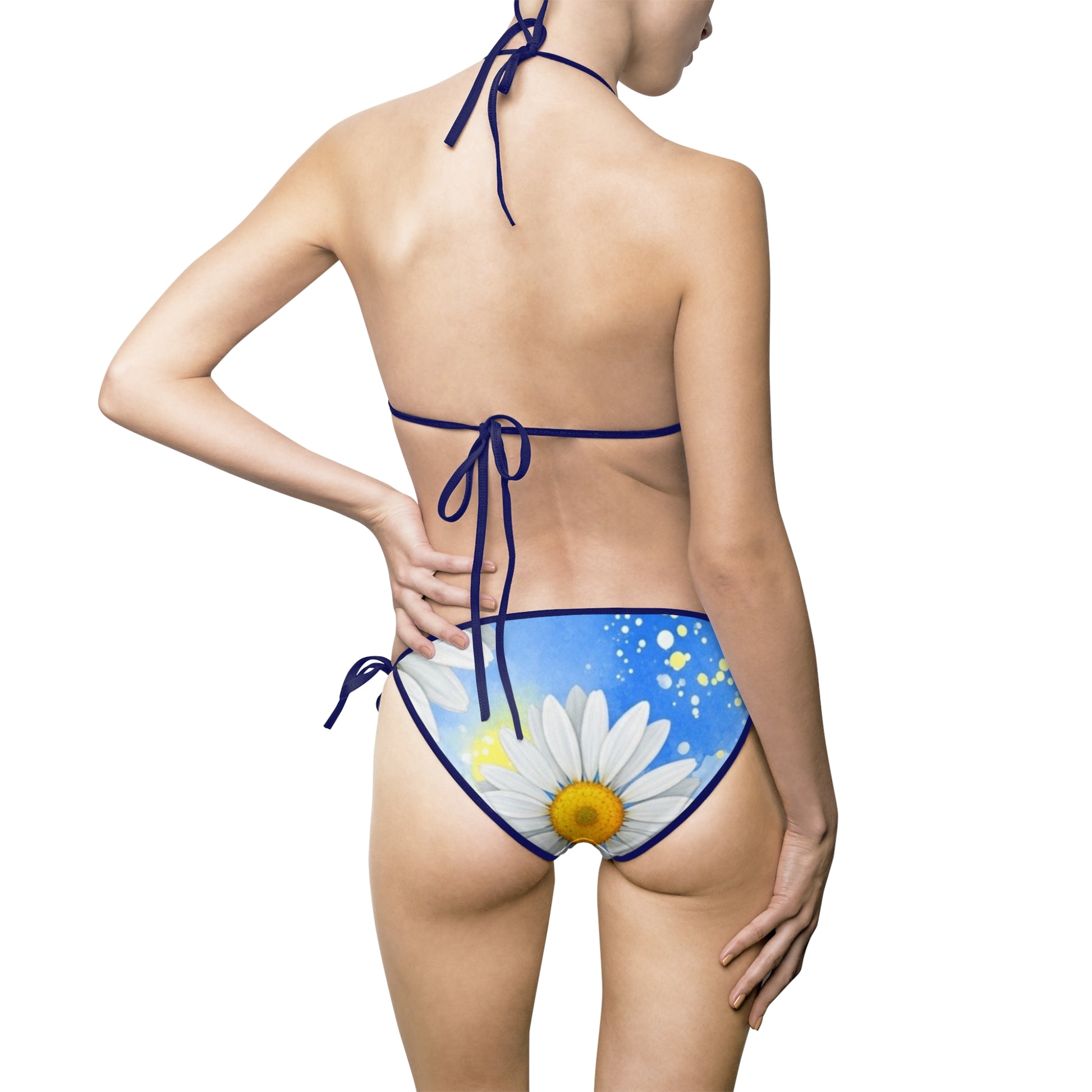 Daisies Women's Bikini Swimsuit (AOP), Artsulli - Art is Long, Life is Short, All Over Prints, , , , , , , 