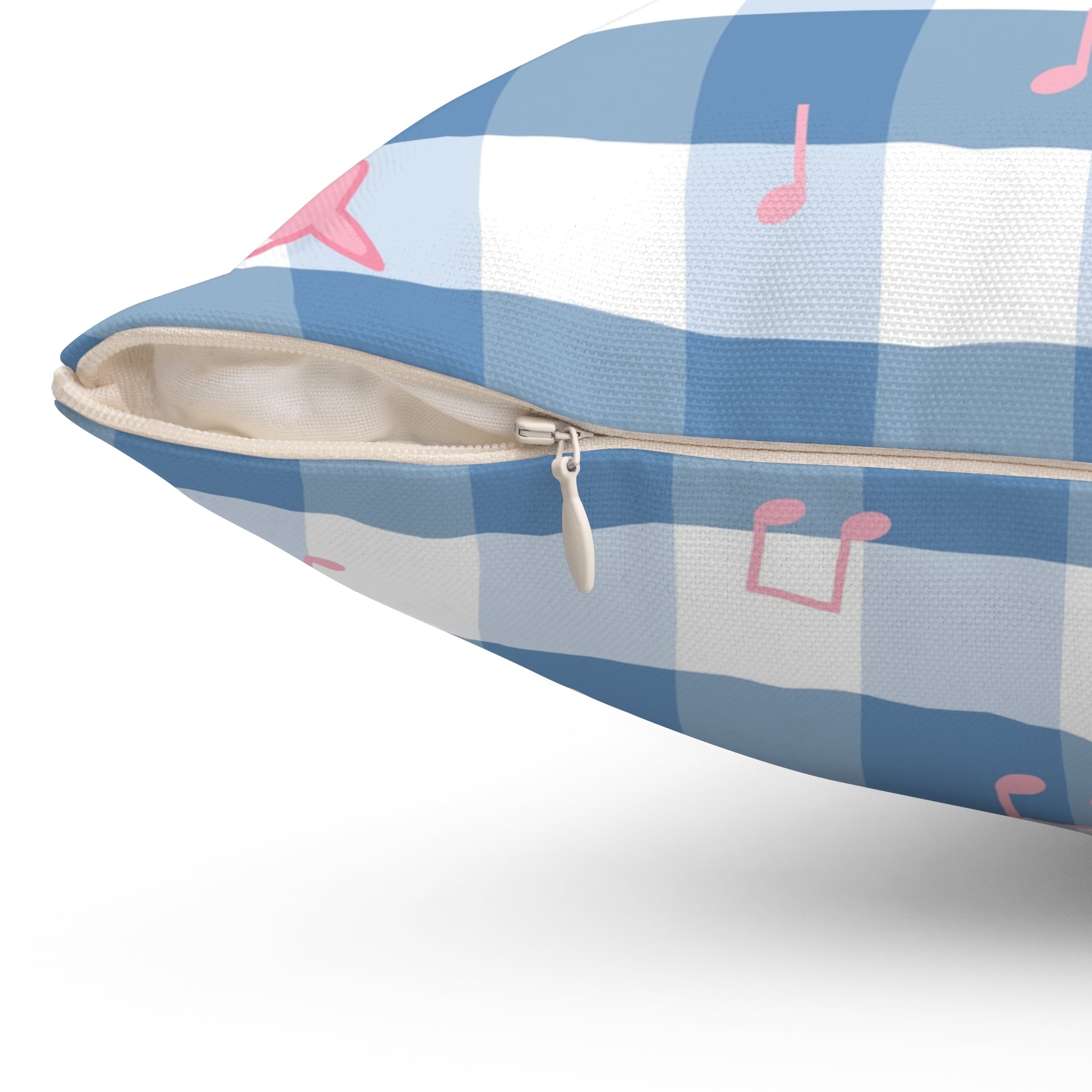 Music Shark Spun Polyester Square Pillow, Artsulli - Art is Long, Life is Short, Home Decor, , , , , , , 