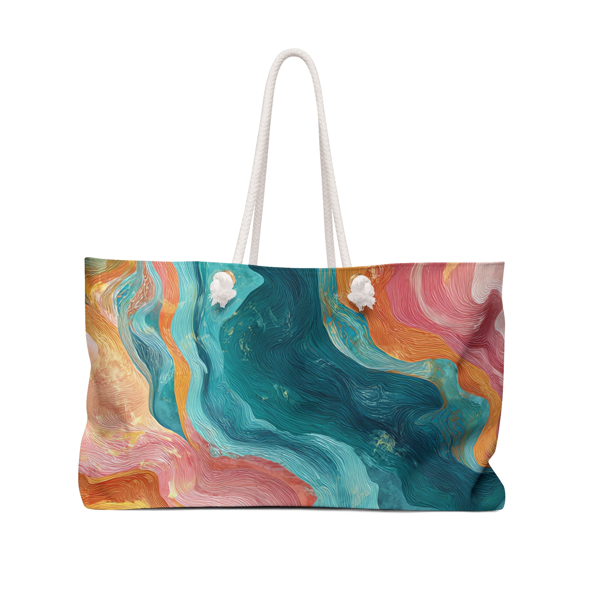 Liquid Marble Spill Weekender Bag, Artsulli - Art is Long, Life is Short, Bags, Size, 24" × 13", , , , , 10543043320597842574