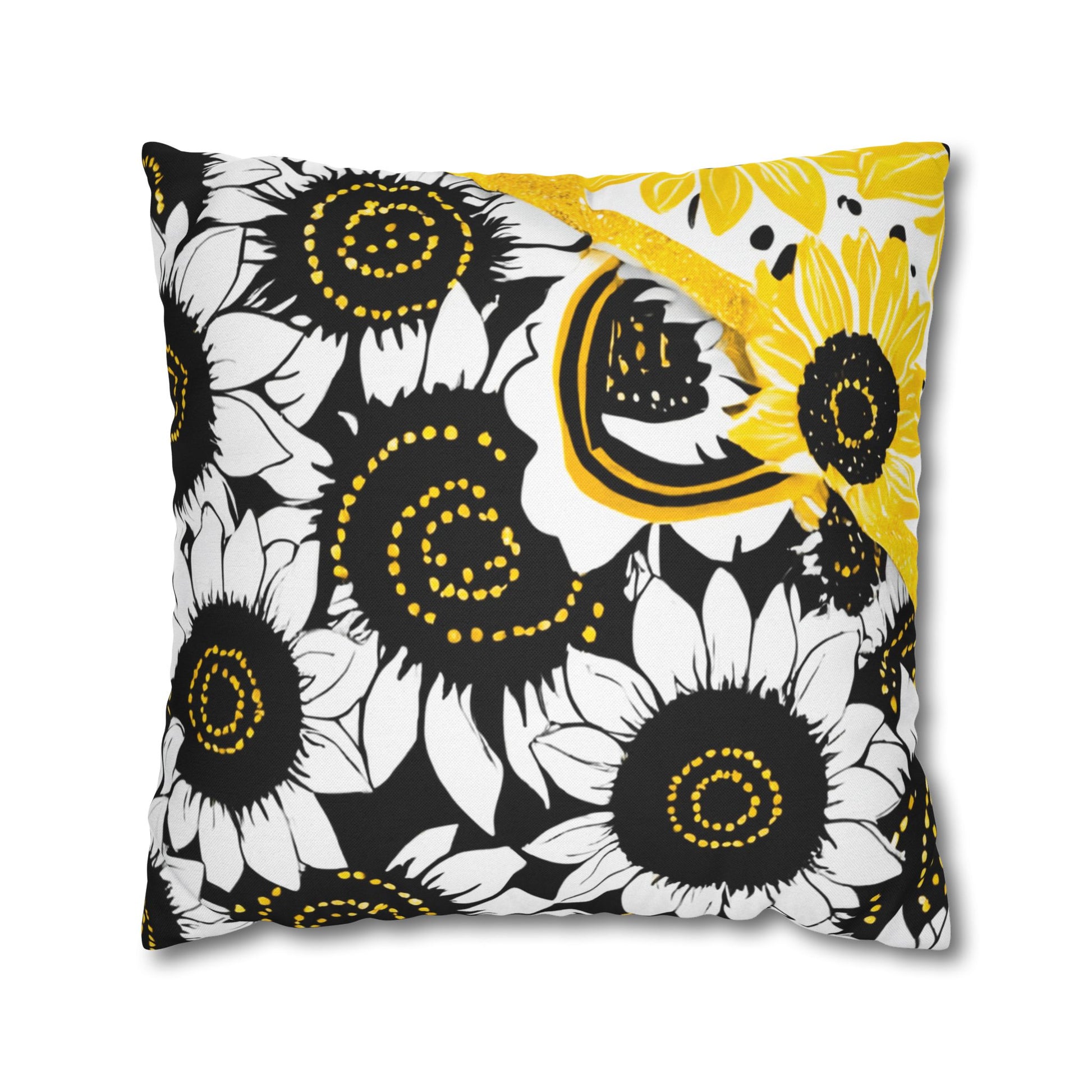 Spun Polyester Square Pillowcase, Artsulli - Art is Long, Life is Short, Home Decor, Size, 20" × 20", , , , , 79585255515548048855