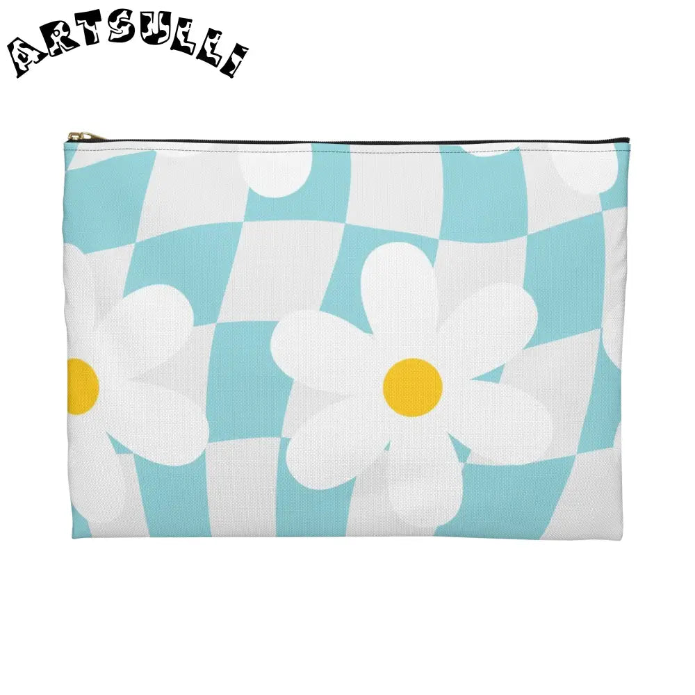 JAKKOUTTHEBXX Trippy Check Garden Accessory Pouch JAKKOUTTHEBXX