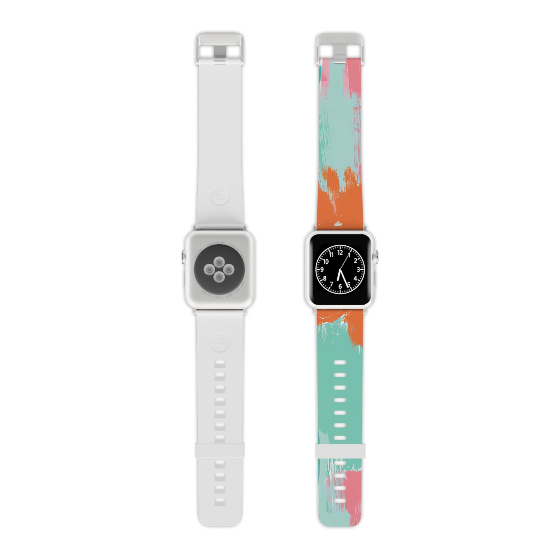 Preppy Pixel Bloom II Watch Band for Apple Watch, Artsulli - Art is Long, Life is Short, Accessories, Size, 7.5'' × 0.75'' / 38 - 40 mm, Color, Silver, , , 79970758867935419953
