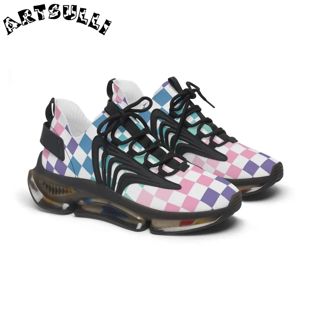 JAKKOUTTHEBXX Vaporwave Rainbow Checkerboard Multi-Color Women’s
