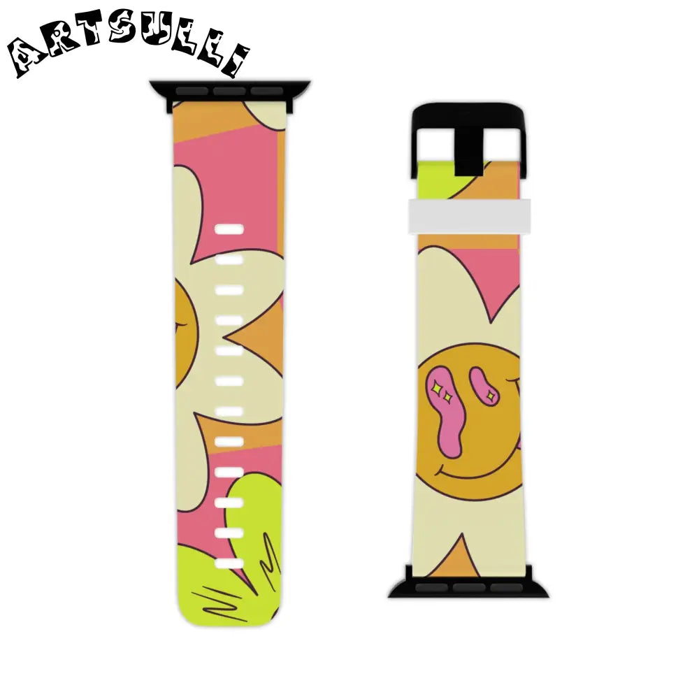 JAKKOUTTHEBXX Trippy Sour Face Rave Watch Band for Apple Watch