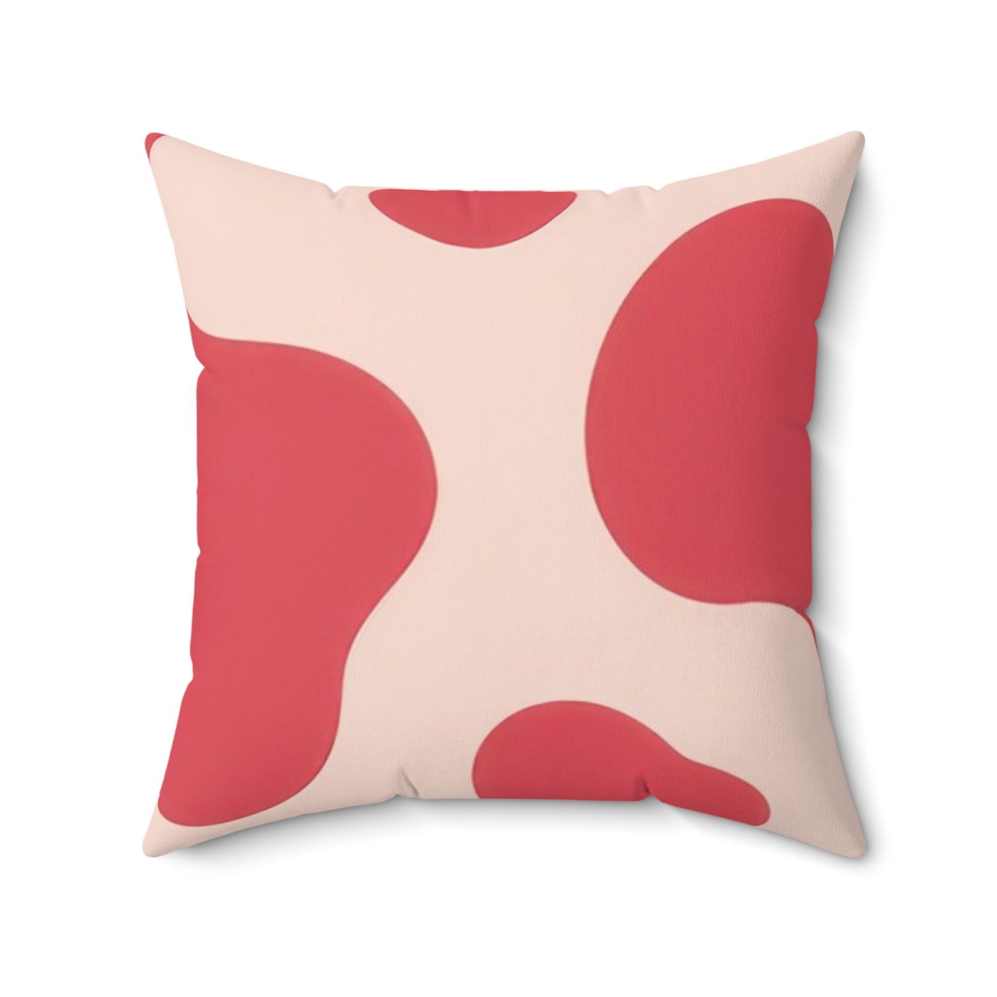 Red Jungle Cow Spun Polyester Square Pillow, Artsulli - Art is Long, Life is Short, Home Decor, , , , , , , 