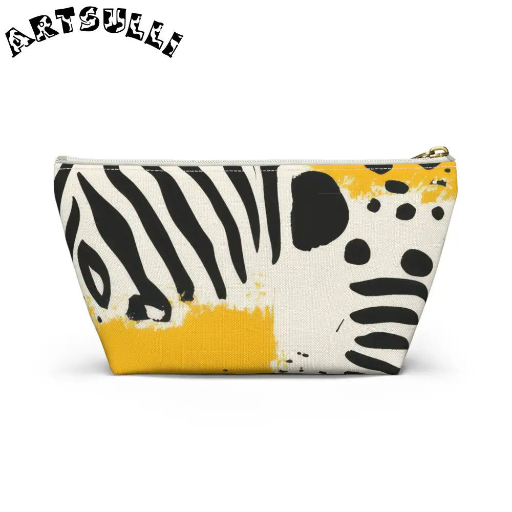 JAKKOUTTHEBXX Rae Zebra Rhapsody Accessory Pouch w T-bottom