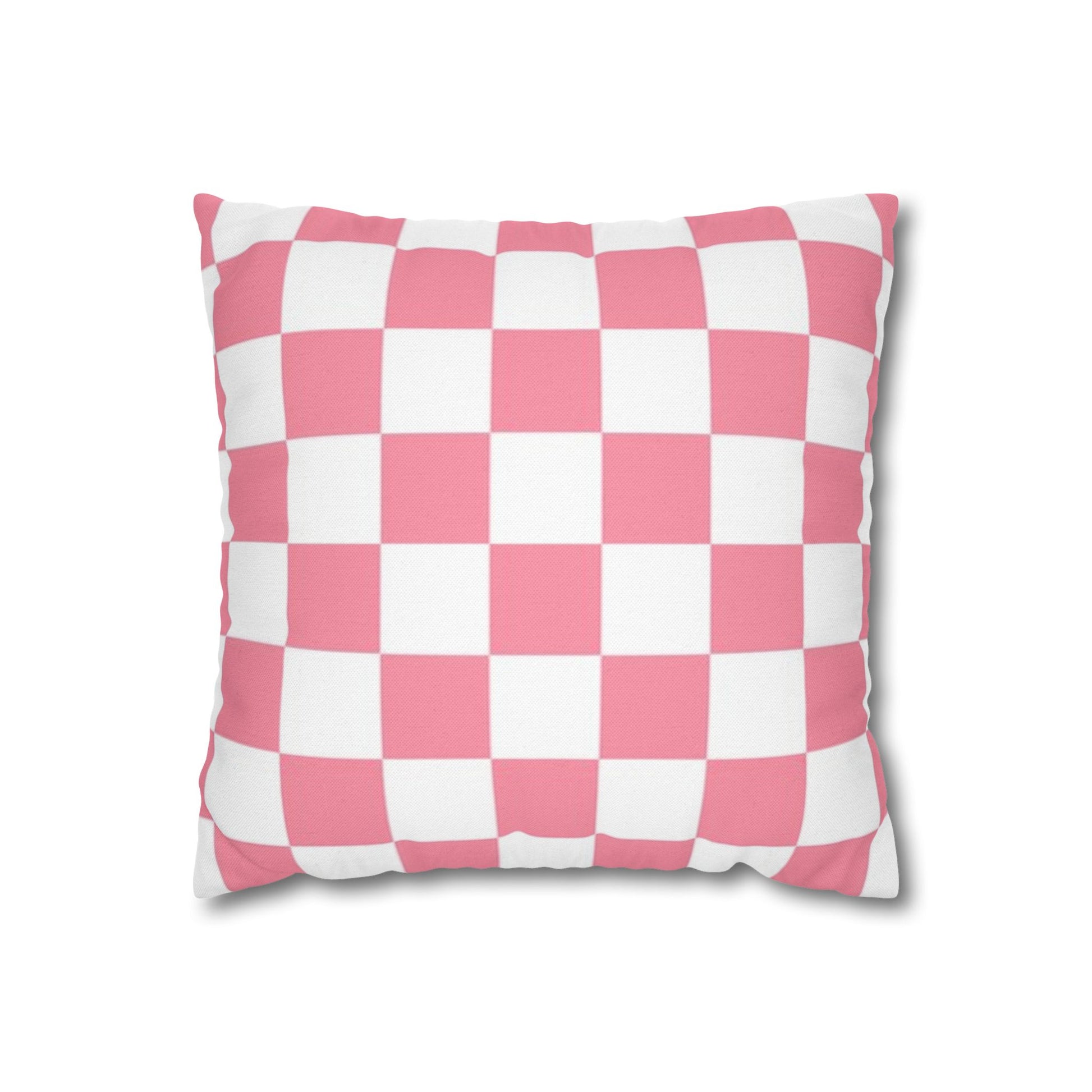Brigandine Checkered Scene Spun Polyester Square Pillowcase, Artsulli - Art is Long, Life is Short, Home Decor, Size, 14" × 14", , , , , 70517975490868851989