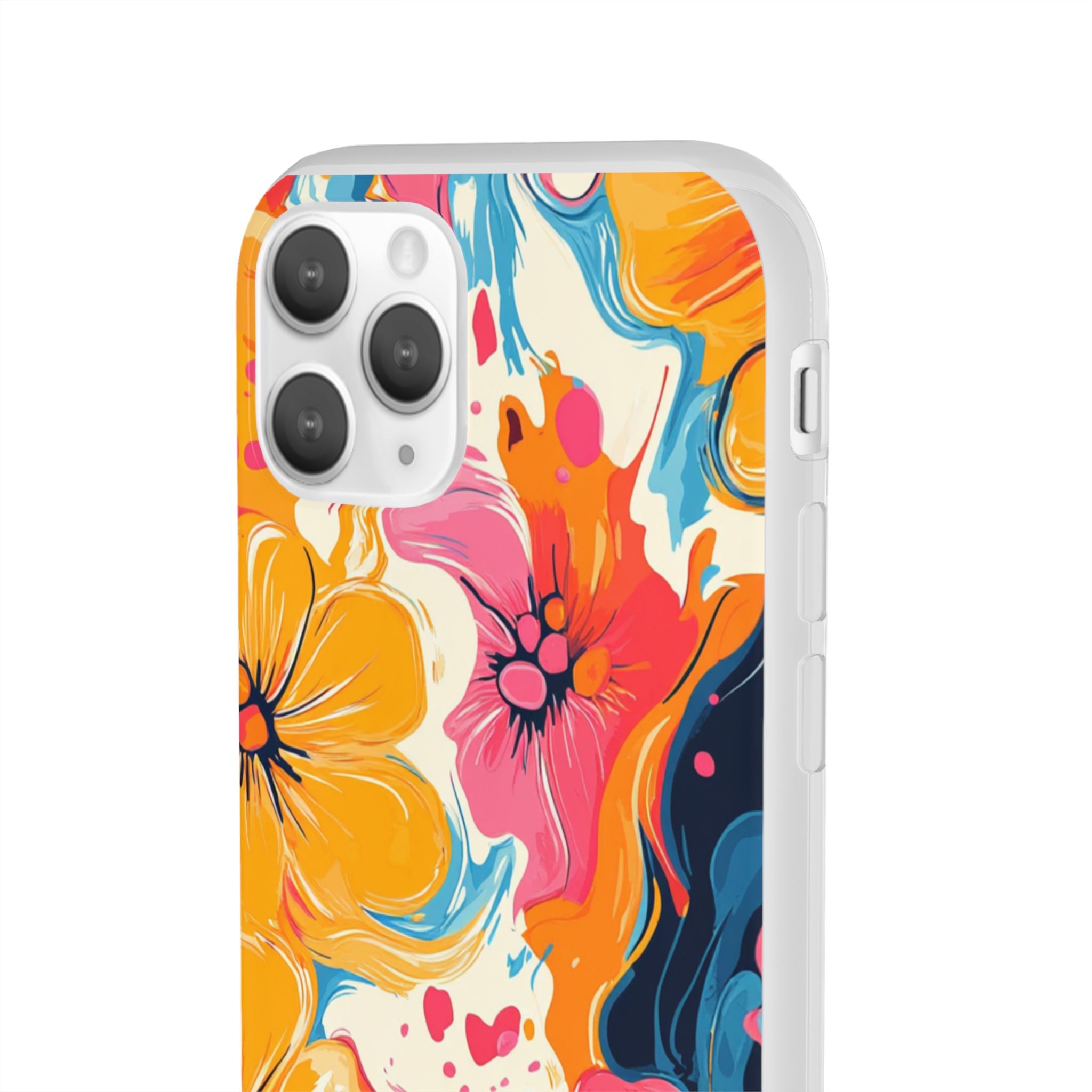 Vibrant Abstract Floral Flexi Case, Artsulli - Art is Long, Life is Short, Phone Case, , , , , , , 