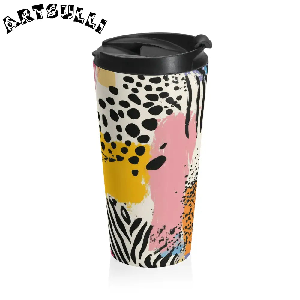 JAKKOUTTHEBXX Rae Zebra Rhapsody II Stainless Steel Travel Mug