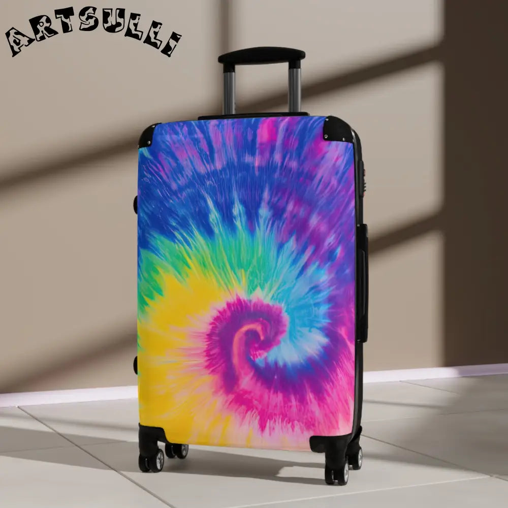 JAKKOUTTHEBXX Tie-Dye Artwork Rolling Suitcase 2025