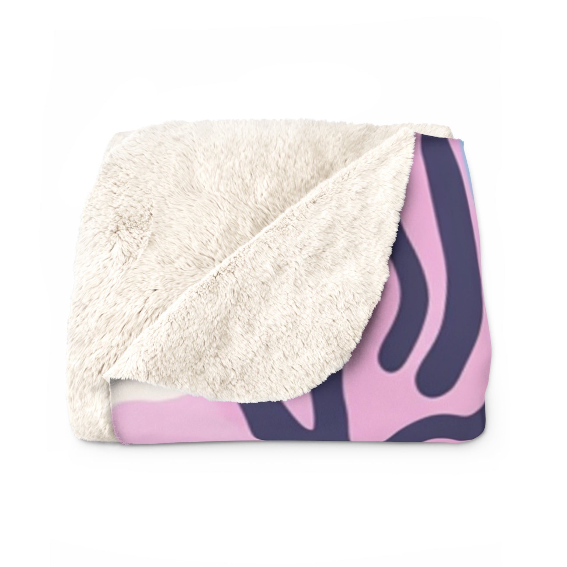 Colorful Abstract Dots and Shapes II Sherpa Fleece Blanket, Artsulli - Art is Long, Life is Short, Home Decor, , , , , , , 