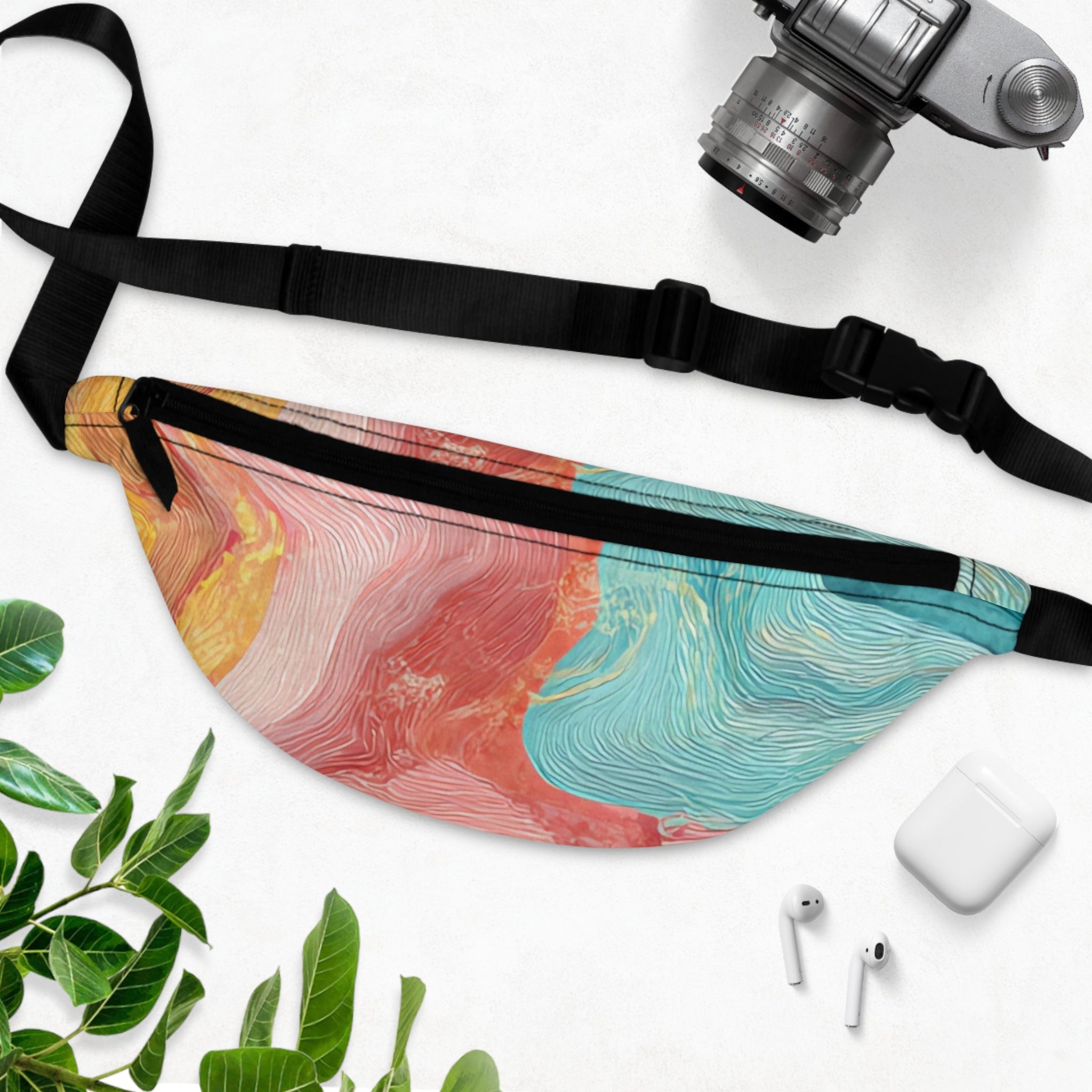 Liquid Marble Spill Fanny Pack, Artsulli - Art is Long, Life is Short, Bags, , , , , , , 