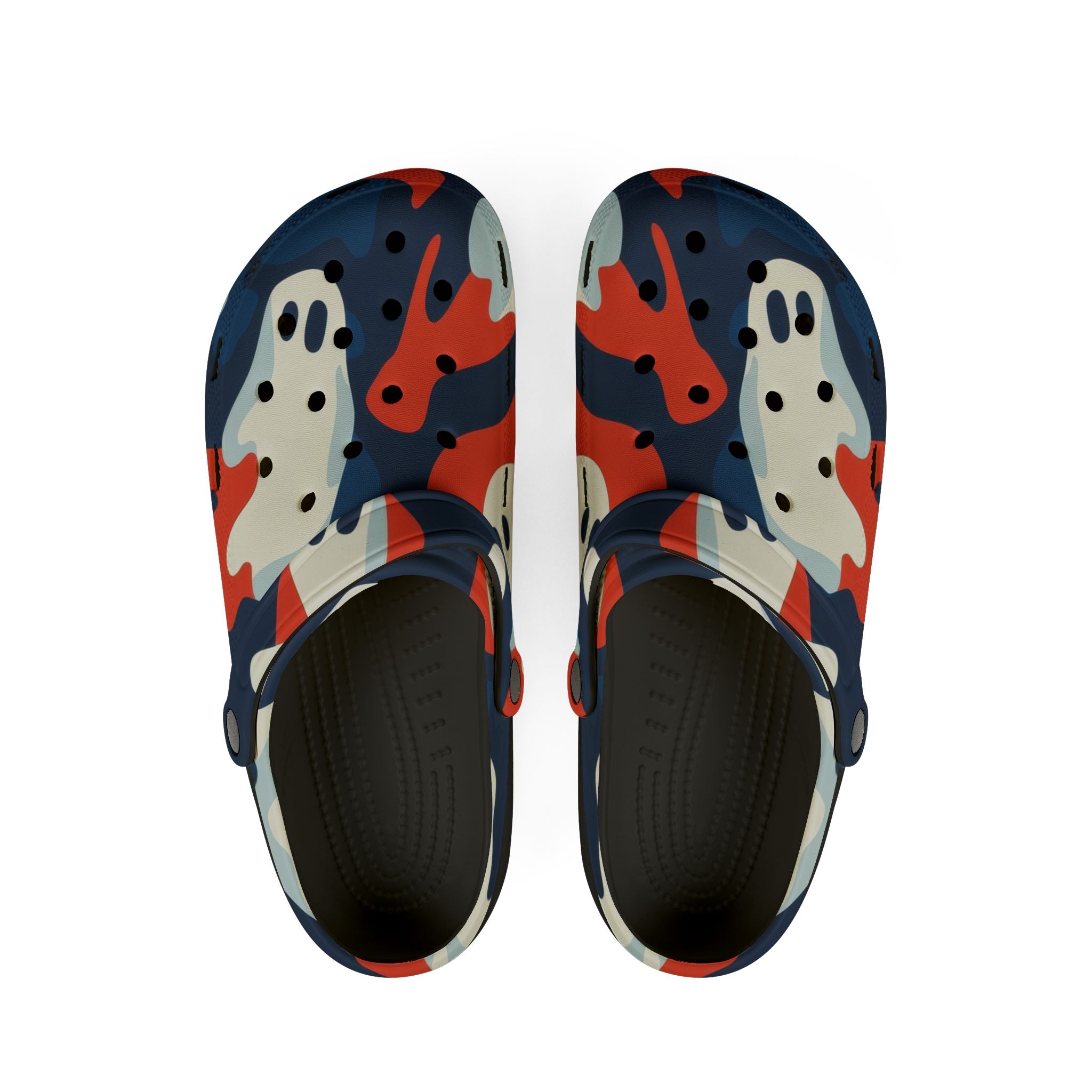 Camo Ghosts EVA Foam Rubber Shoes (AOP), Artsulli - Art is Long, Life is Short, Shoes, Size, US 6 (Women's), Color, Black, , , 14371980851473