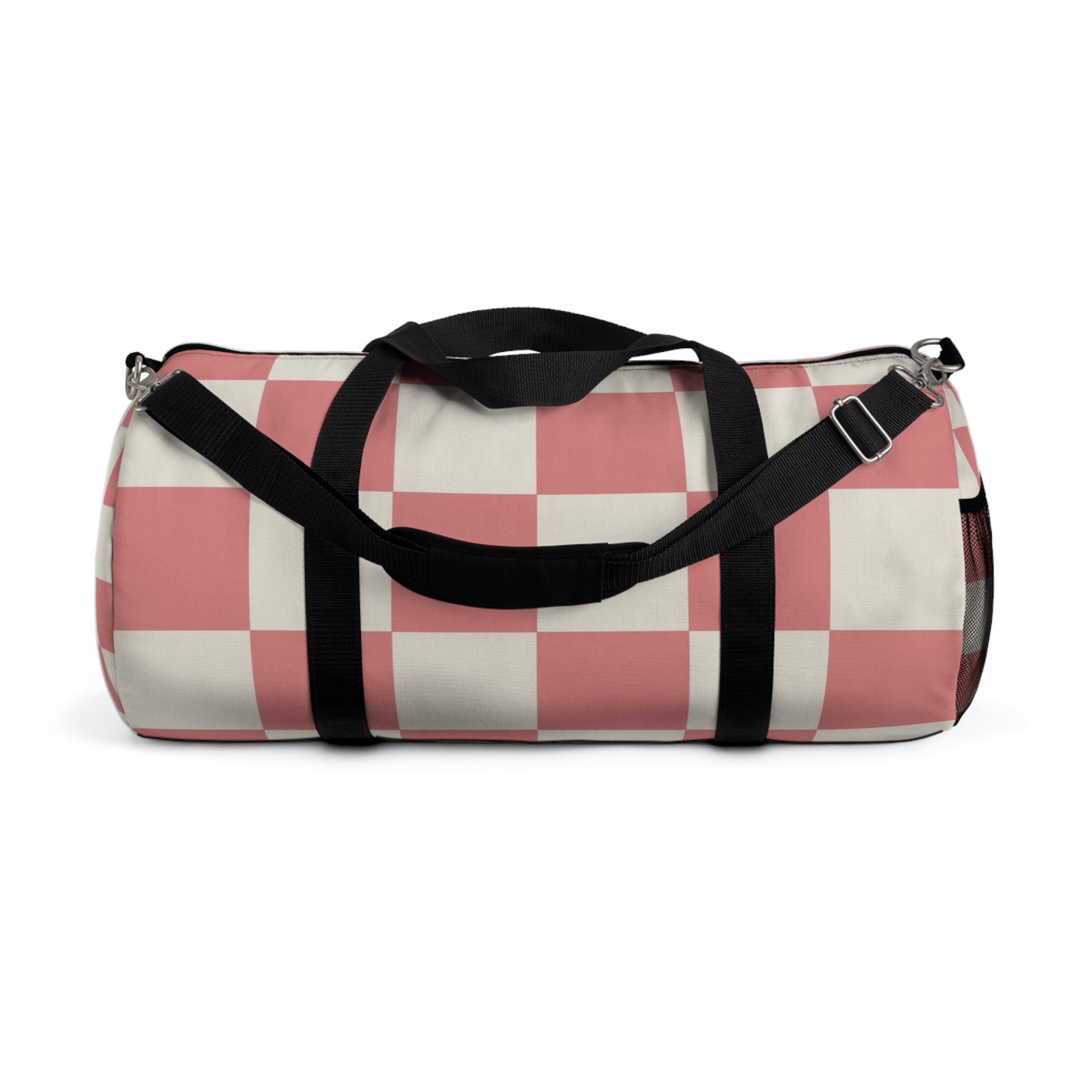 Retro Checkered Grassland Sprites Duffel Bag, Artsulli - Art is Long, Life is Short, Bags, Size, Large, , , , , 25097045358504324655