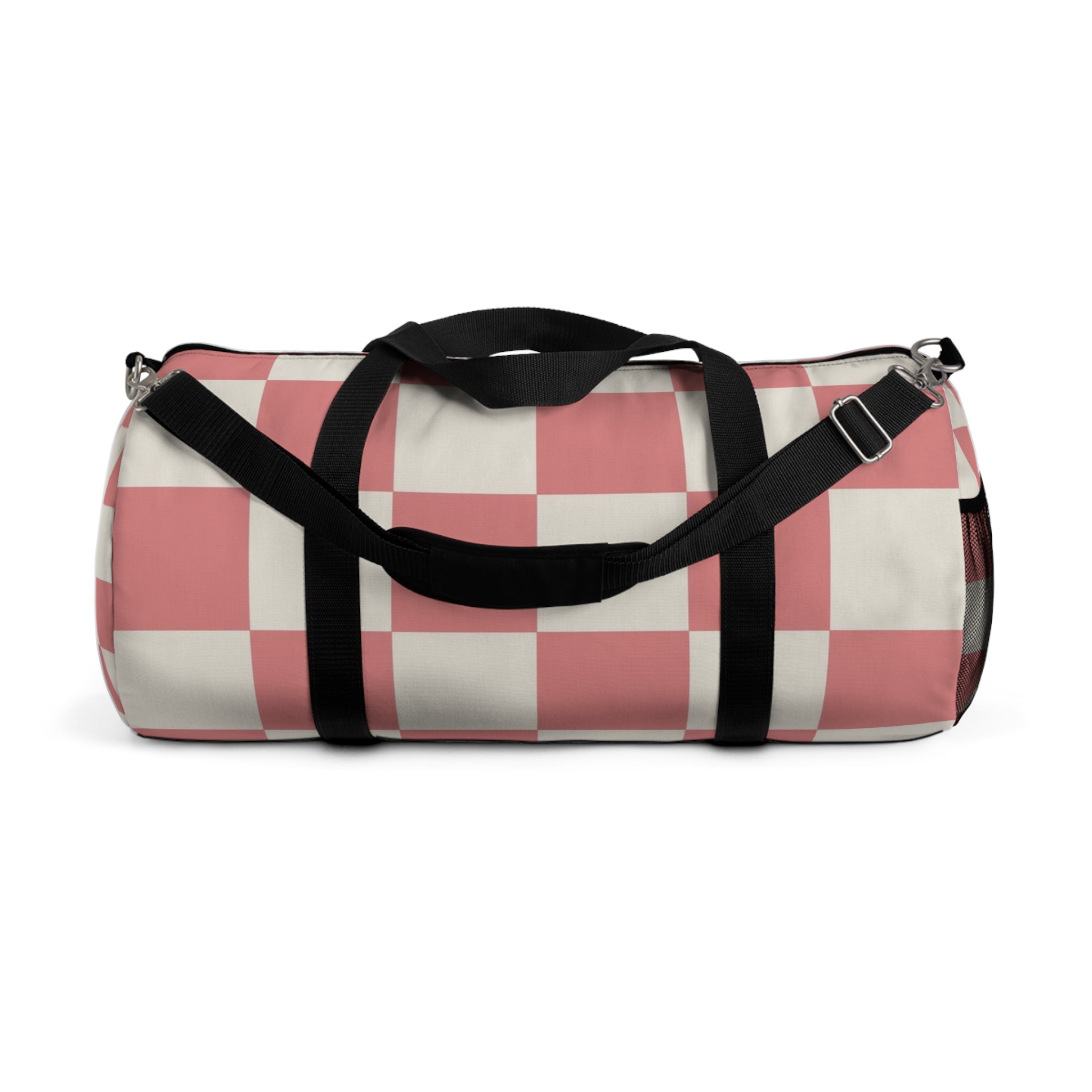 Retro Checkered Grassland Sprites Duffel Bag, Artsulli - Art is Long, Life is Short, Bags, Size, Large, , , , , 25097045358504324655