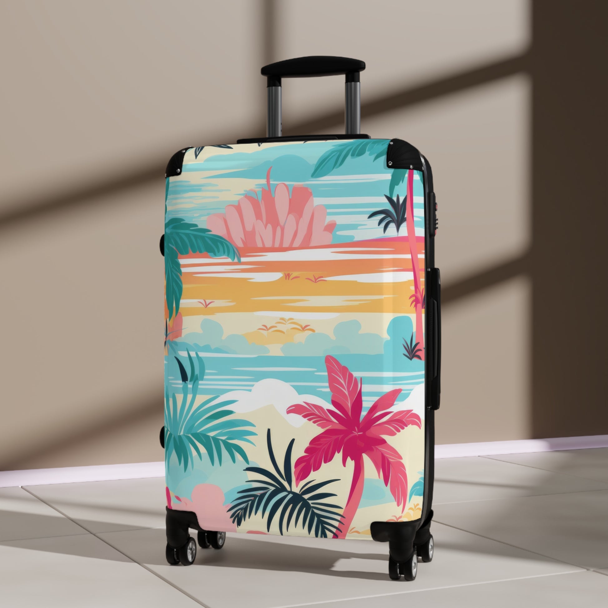 Afshar Island Dream Suitcase, Artsulli - Art is Long, Life is Short, Bags, , , , , , , 