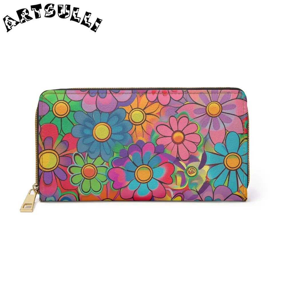 JAKKOUTTHEBXX Chromatic Daisy Dream II Zipper Wallet JAKKOUTTHEBXX