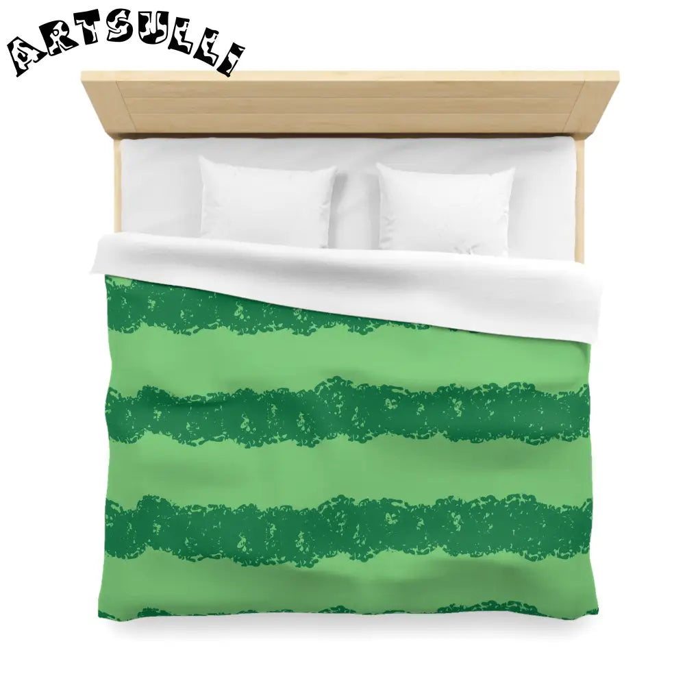 JAKKOUTTHEBXX Watermelon Green Microfiber Duvet Cover JAKKOUTTHEBXX