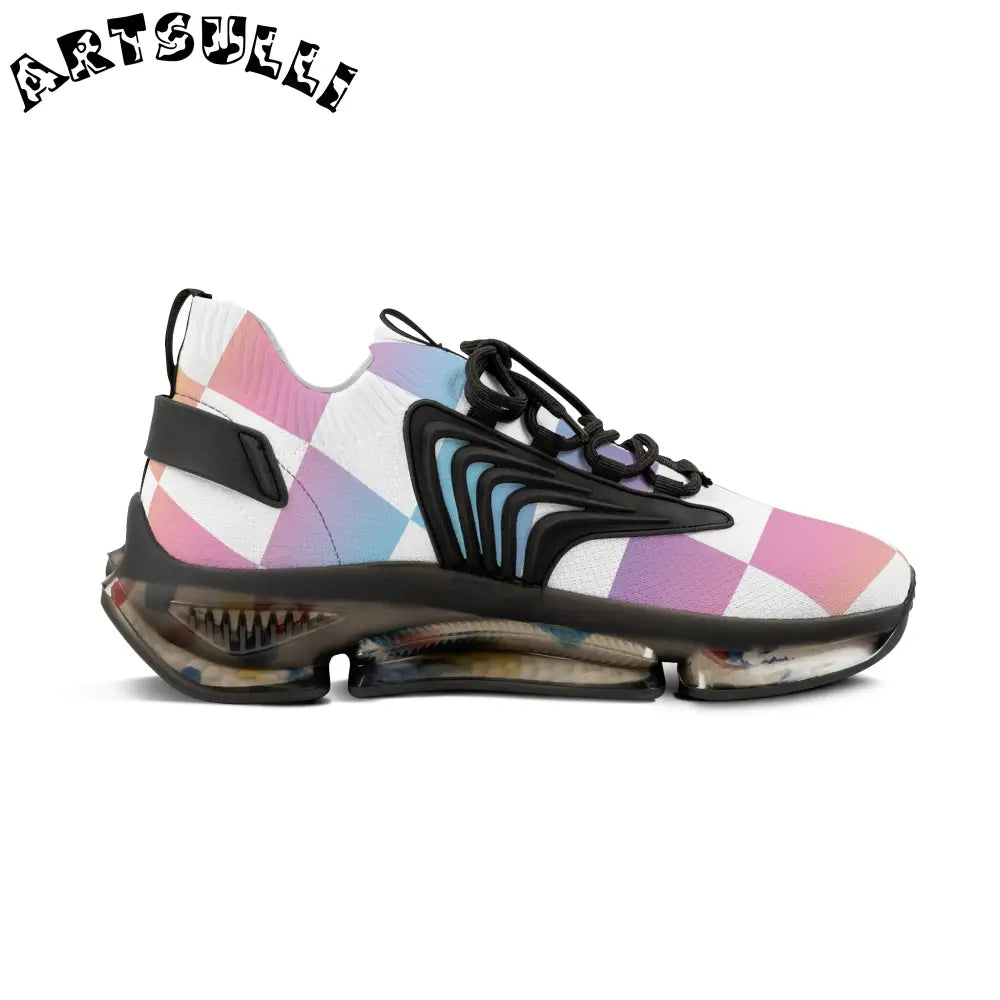 JAKKOUTTHEBXX Vaporwave Check Men’s Mesh Sneakers JAKKOUTTHEBXX