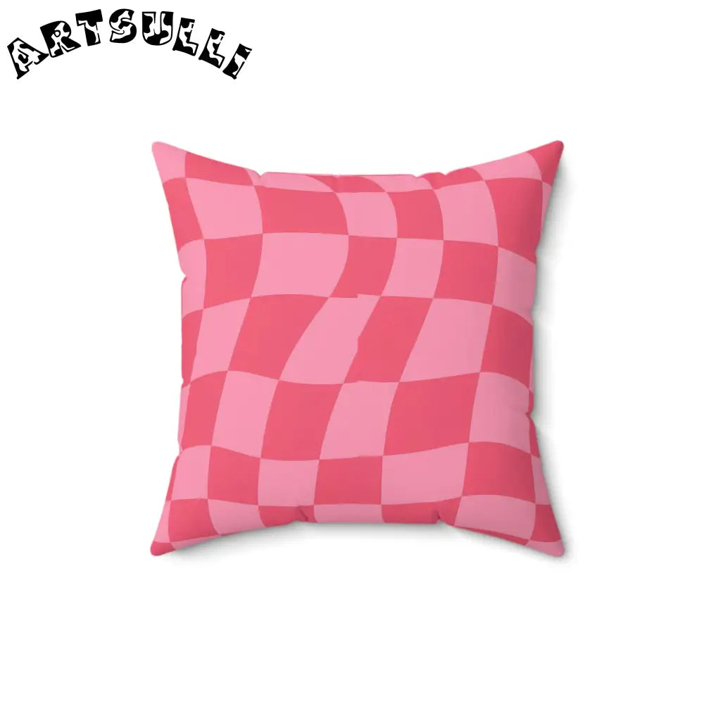 JAKKOUTTHEBXX Race Track Women Checkerboard Hot Pink Spun Polyester