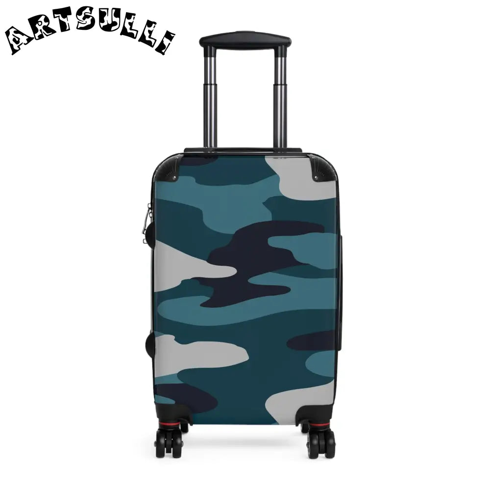 JAKKOUTTHEBXX Blue Camouflage Suitcase JAKKOUTTHEBXX Artsulli - Art